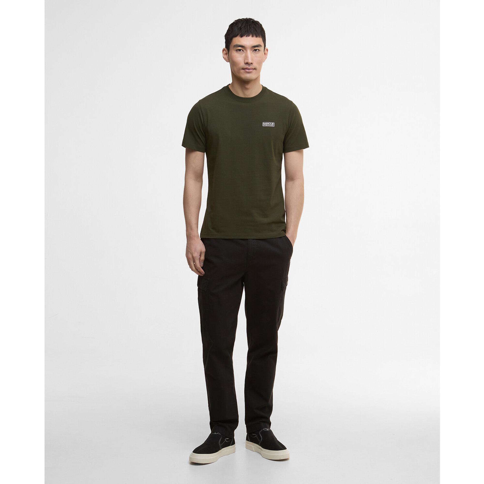 Product image 3 of 6 of Barbour International Men's Small Logo T-Shirt - Sage/White