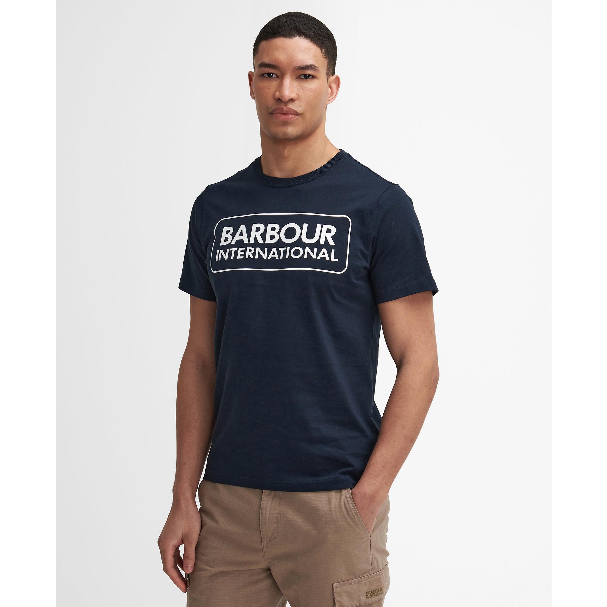 Product image 2 of 5 of Barbour International Men's Essential Large Logo T-Shirt - Navy