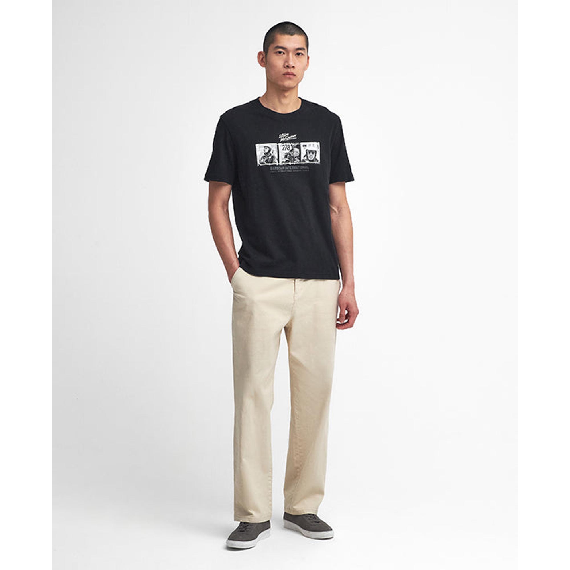 Product image 2 of 6 of Barbour International Men's Firebird Graphic T-Shirt - Black