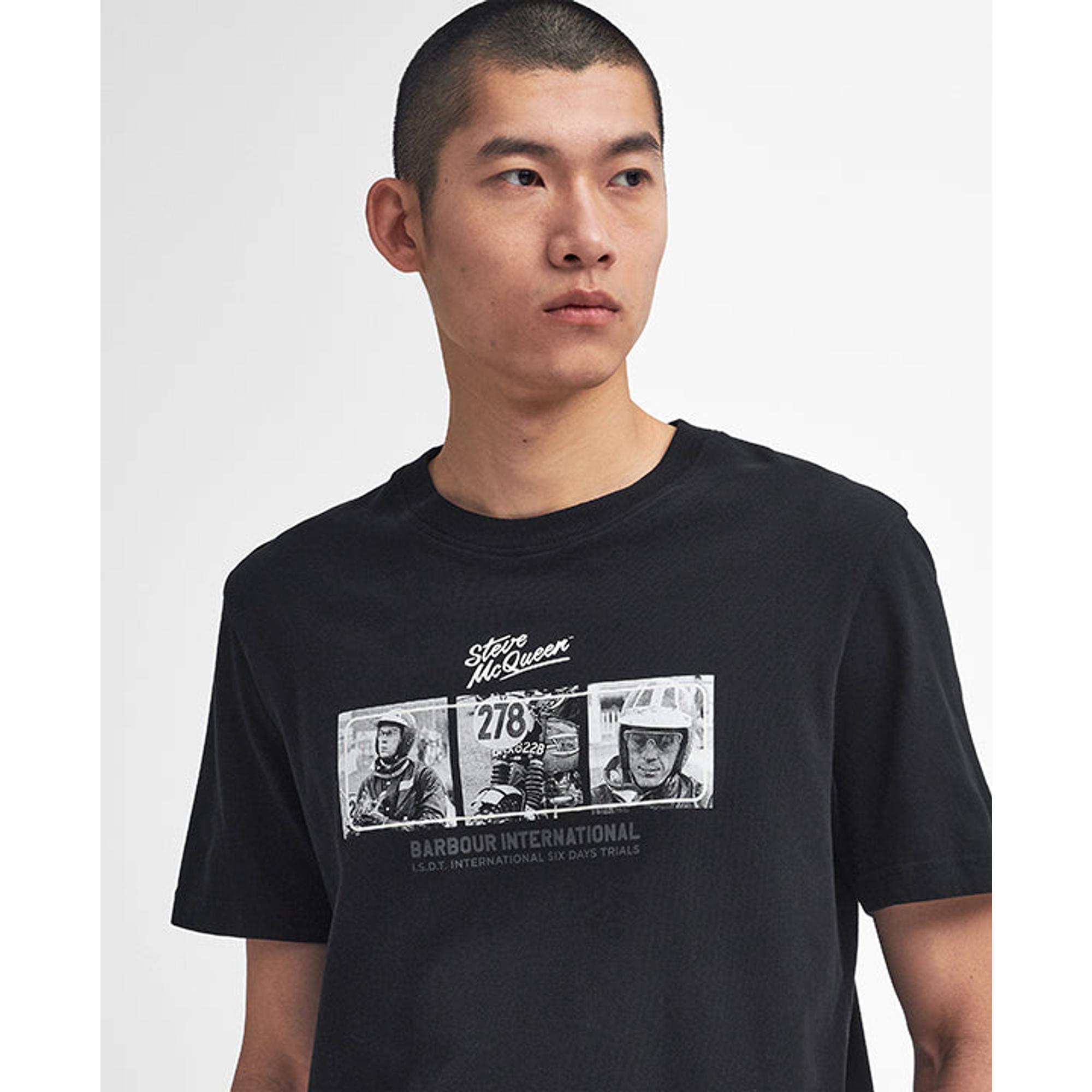 Product image 5 of 6 of Barbour International Men's Firebird Graphic T-Shirt - Black