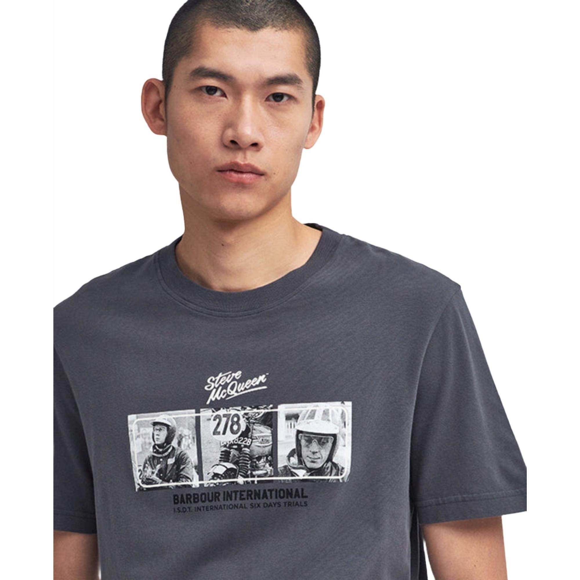 Product image 4 of 5 of Barbour International Men's Firebird Graphic T-Shirt - Asphalt