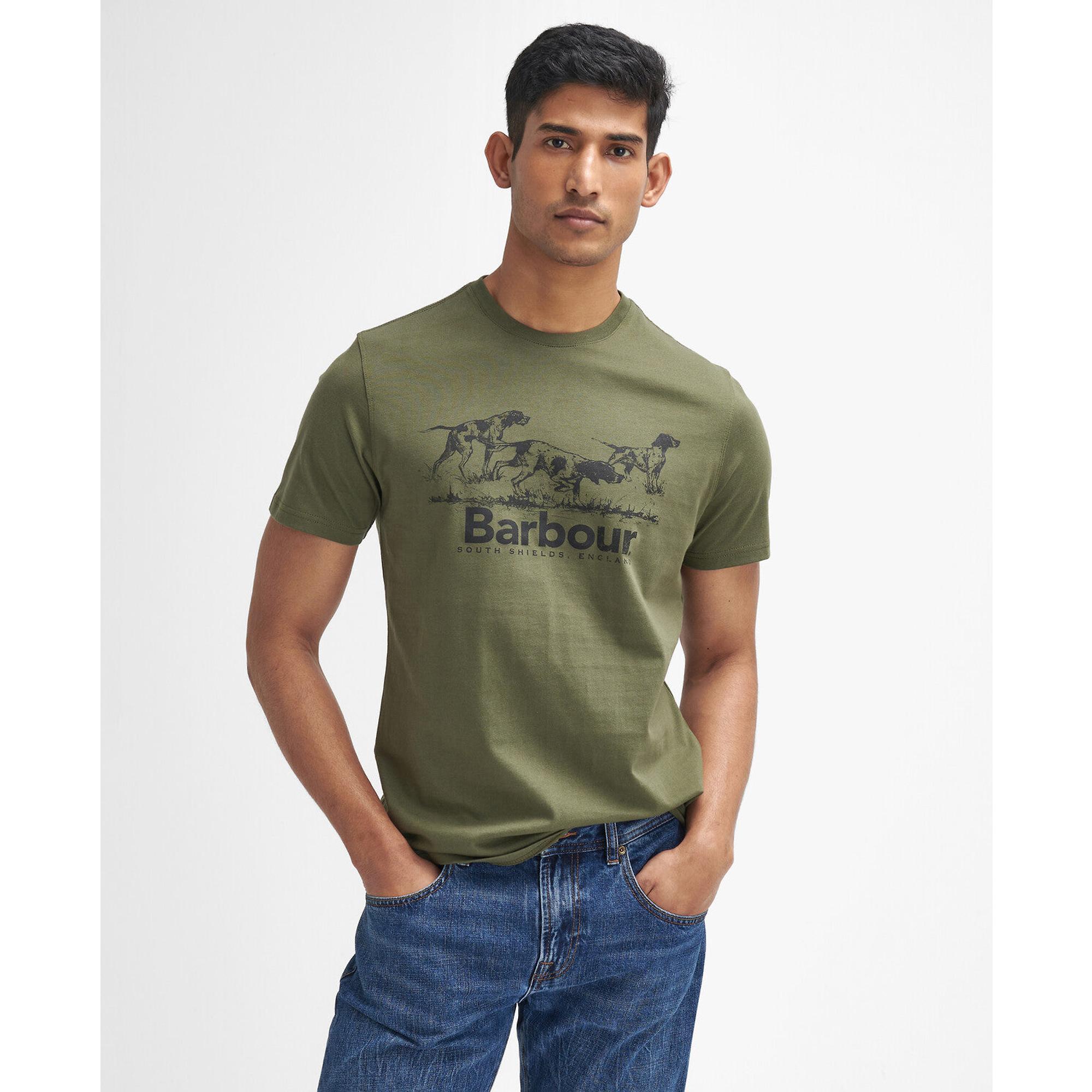 Product image 2 of 5 of Barbour Men's Field Dog Graphic T-Shirt - Mid Olive