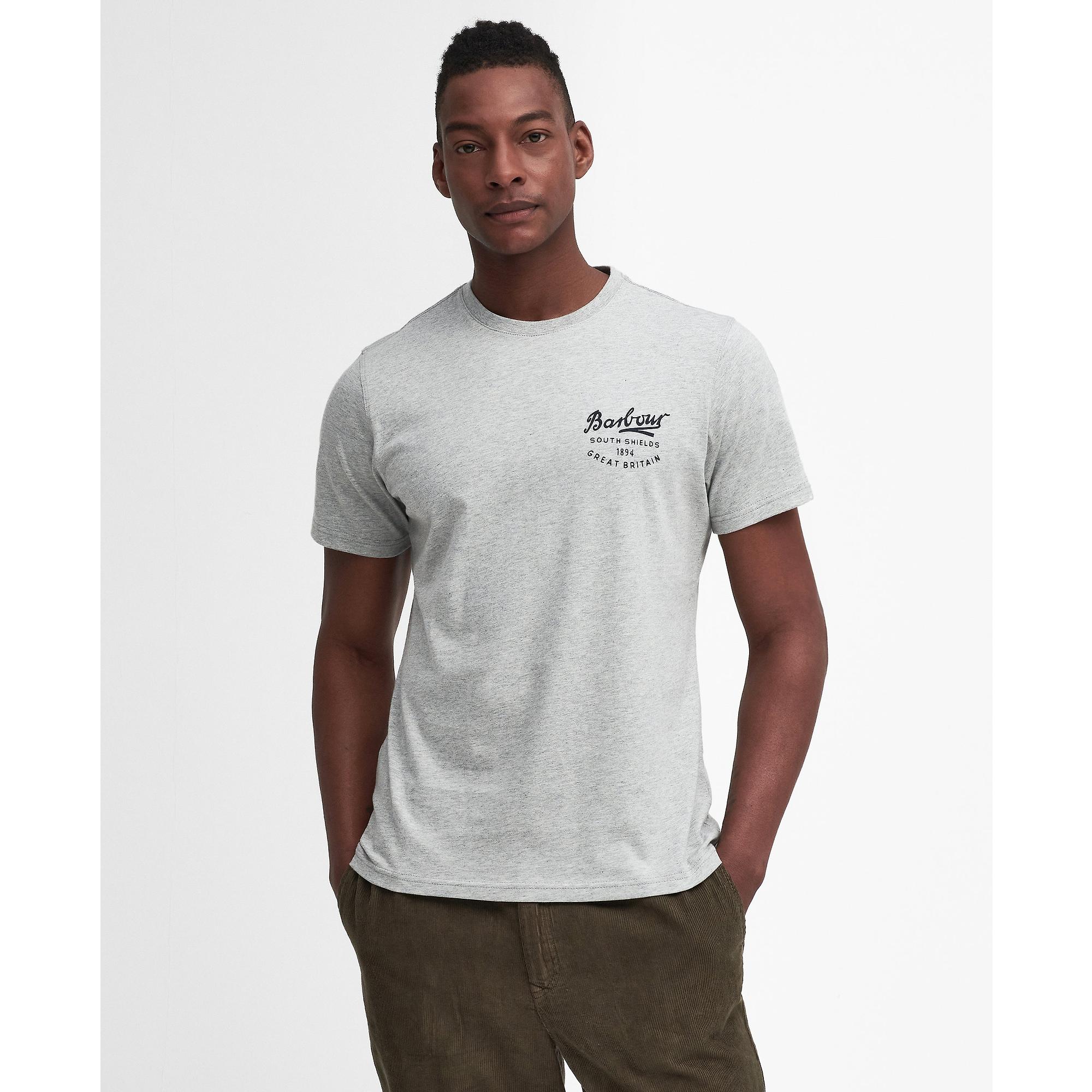 Product image 3 of 6 of Barbour Men's Script Graphic T-Shirt - Grey Marl