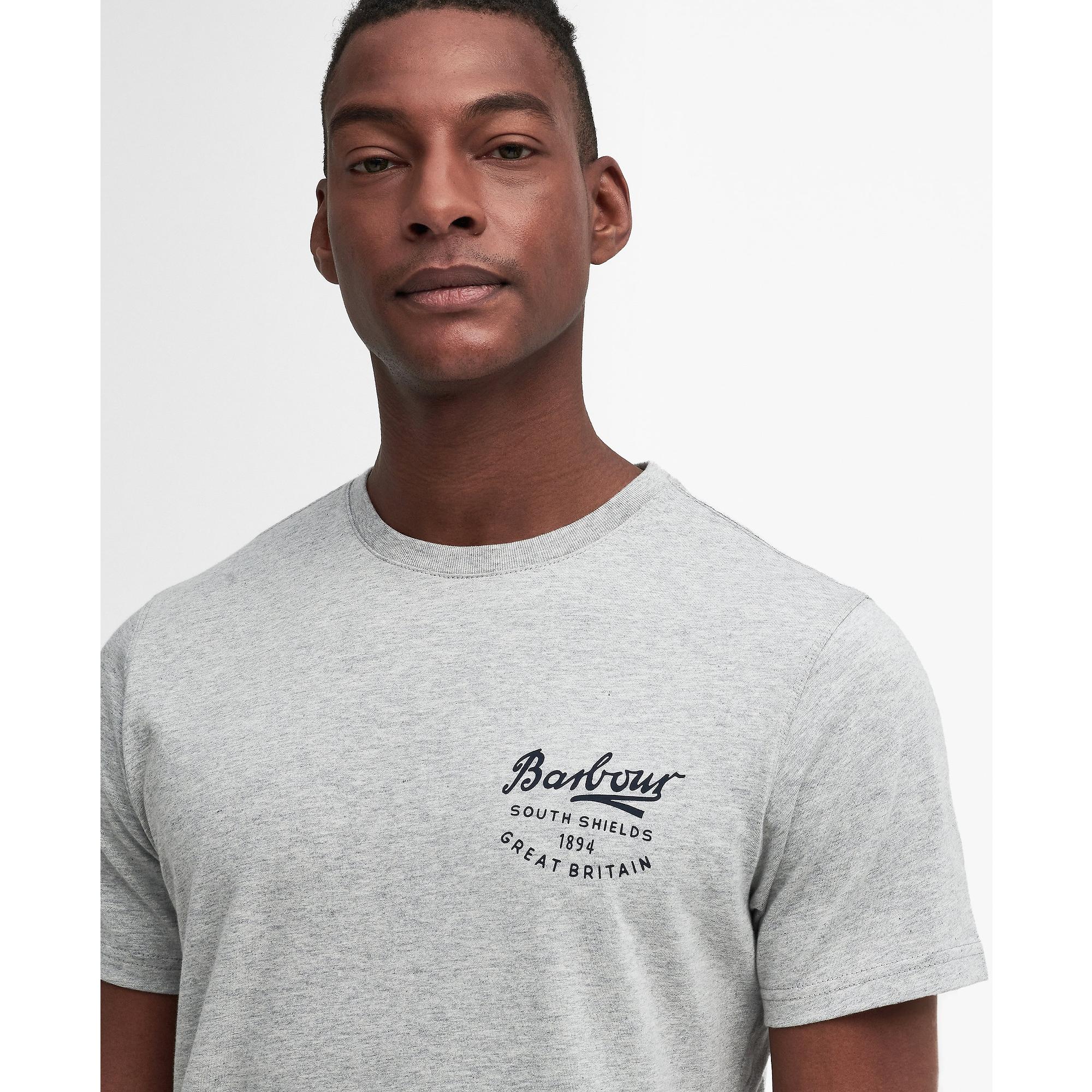 Product image 2 of 6 of Barbour Men's Script Graphic T-Shirt - Grey Marl