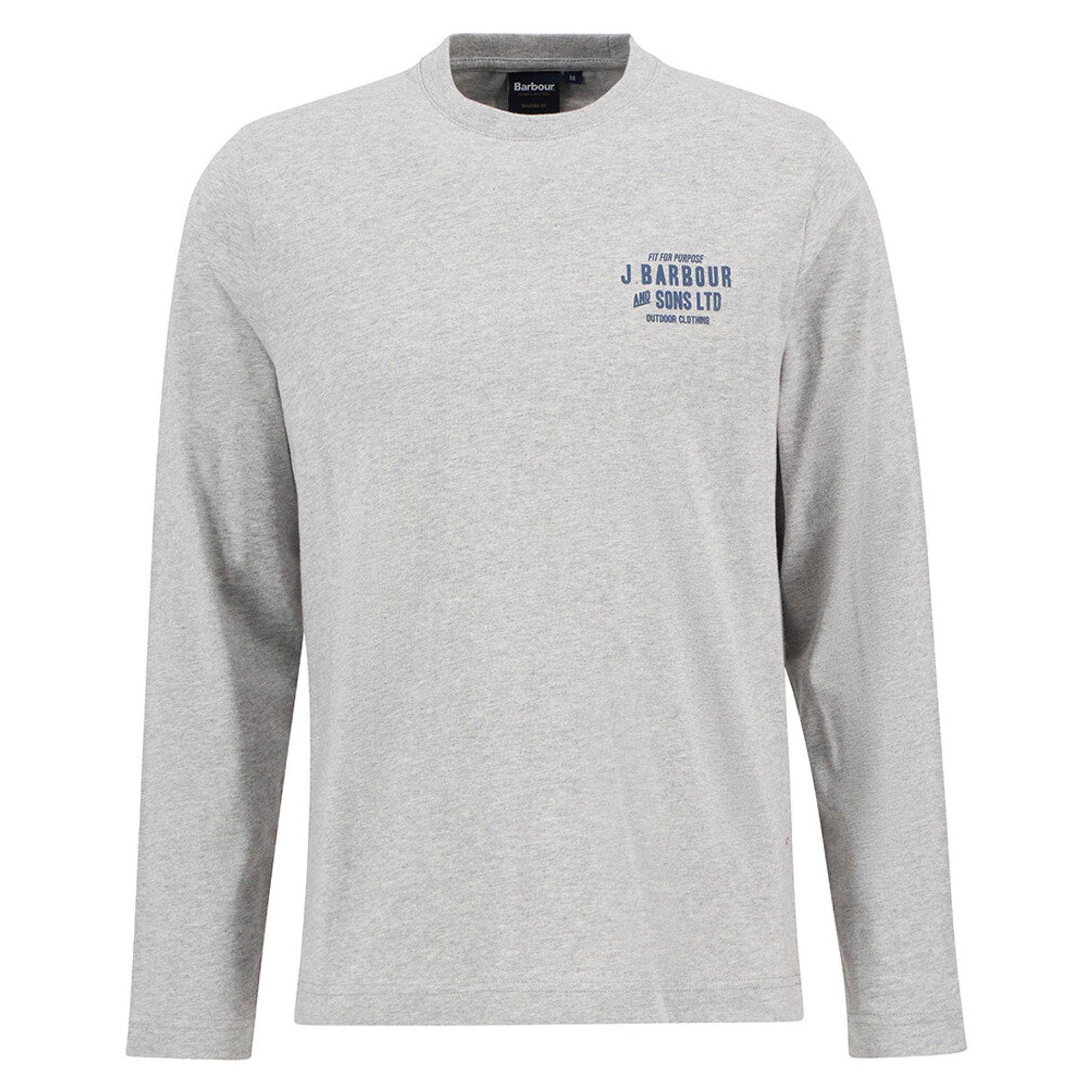 Product image 8 of 8 of Barbour Men's Pointer Long Sleeve Graphic T-Shirt - Grey Marl