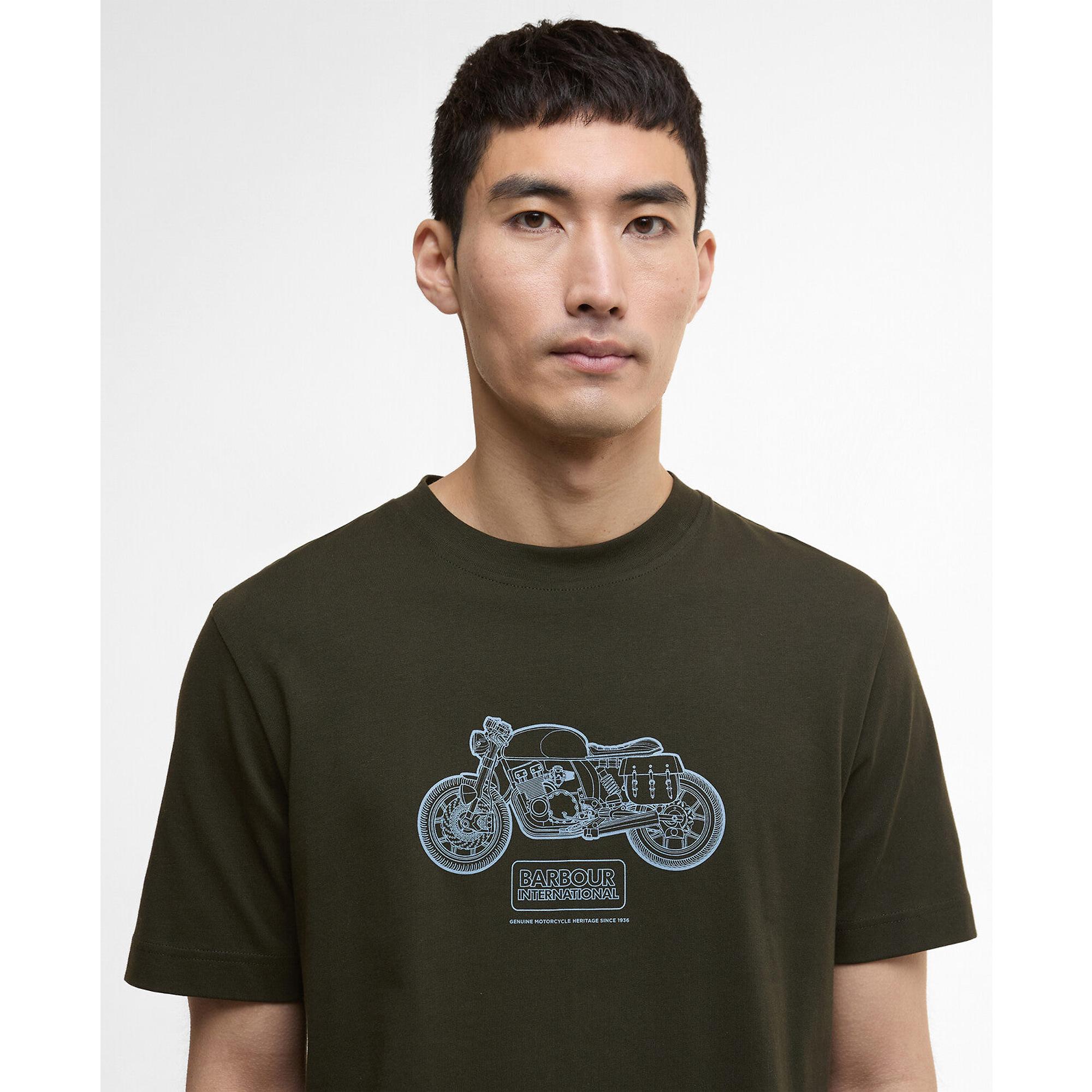 Product image 5 of 5 of Barbour International Men's Morris Motorbike Graphic T-Shirt - Sage