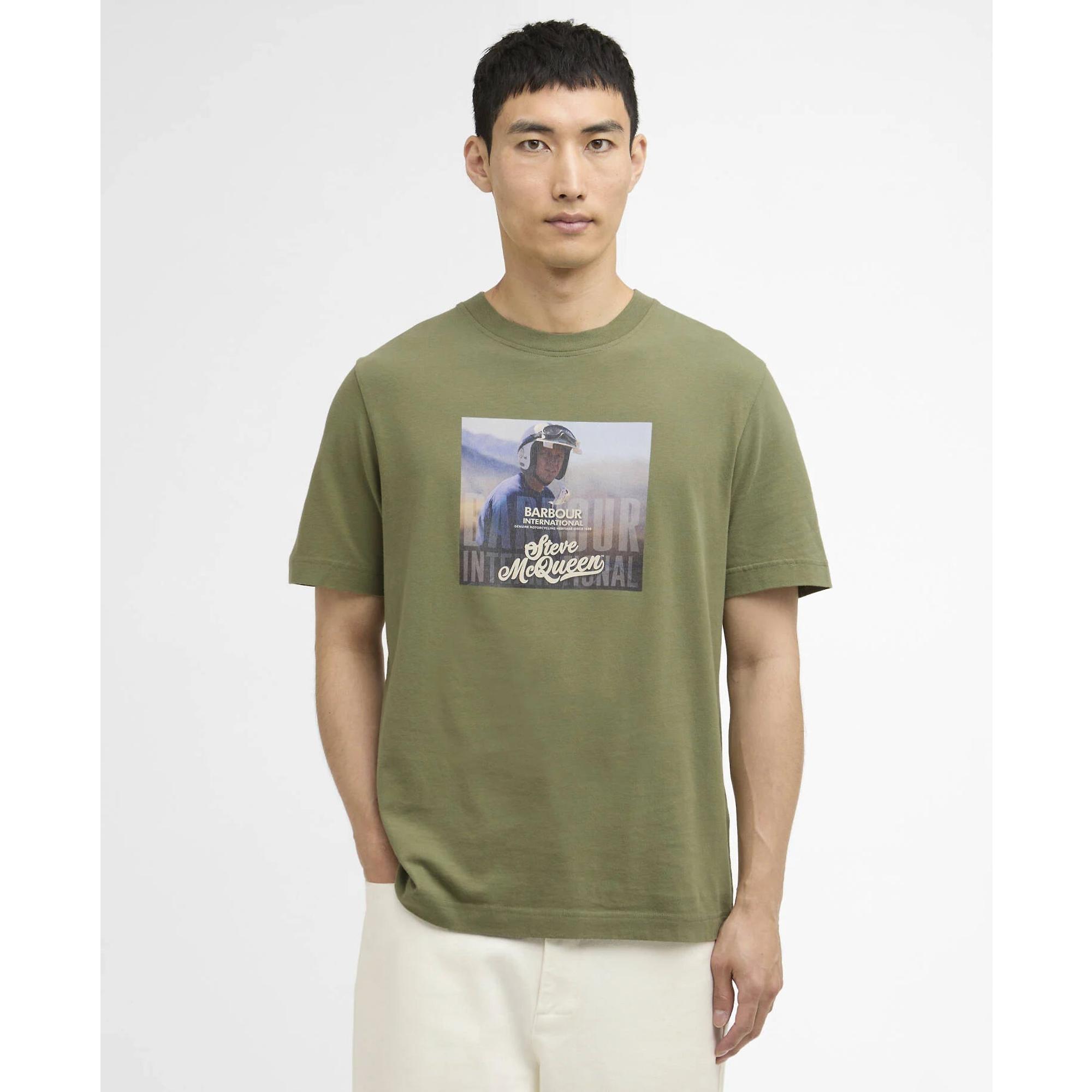 Product image 2 of 5 of Barbour International Men's Walde Photographic T-Shirt - Olvine