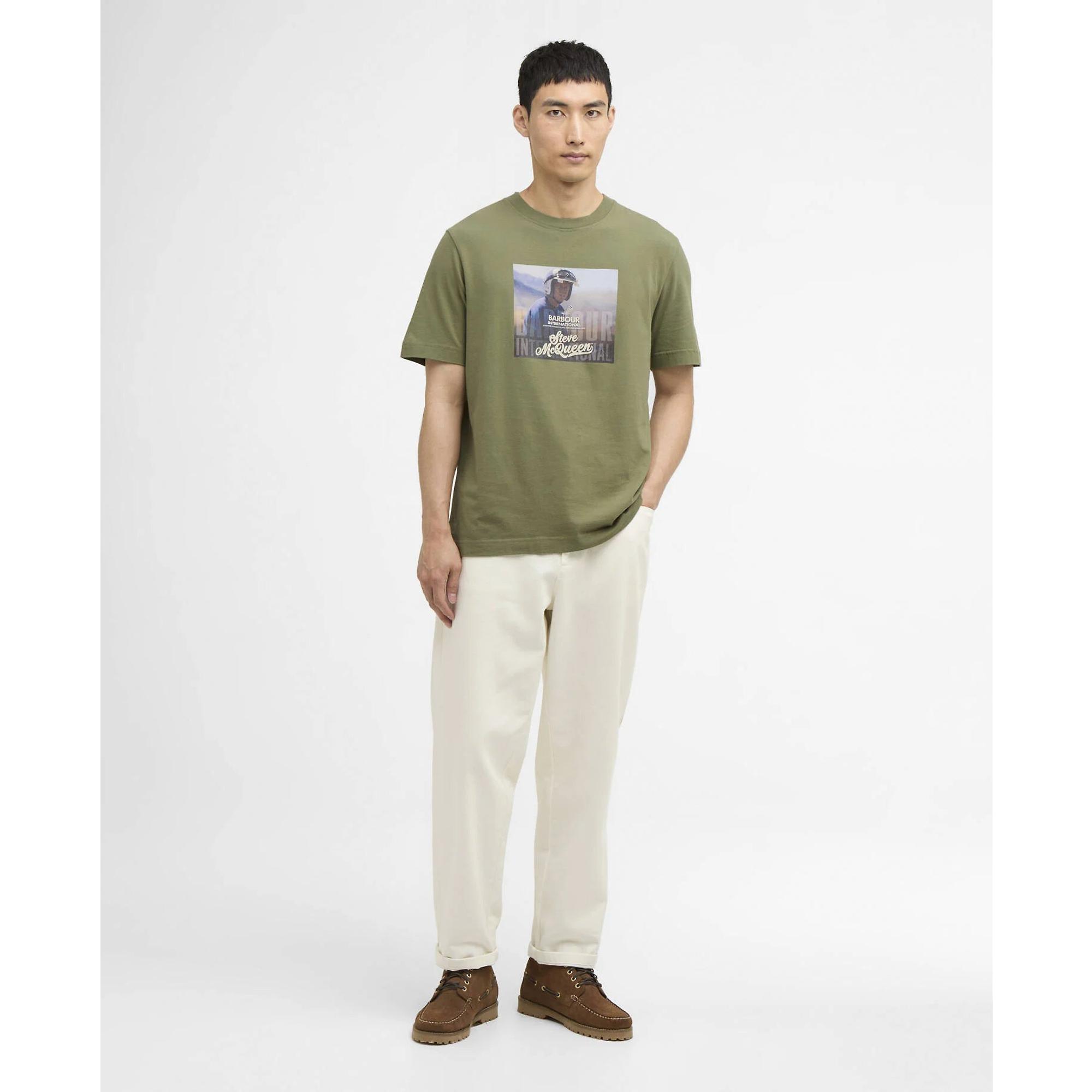 Product image 3 of 5 of Barbour International Men's Walde Photographic T-Shirt - Olvine