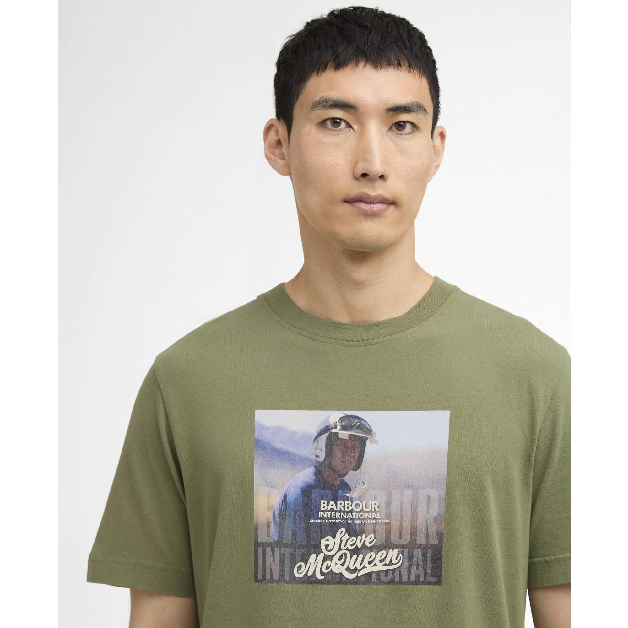 Product image 5 of 5 of Barbour International Men's Walde Photographic T-Shirt - Olvine