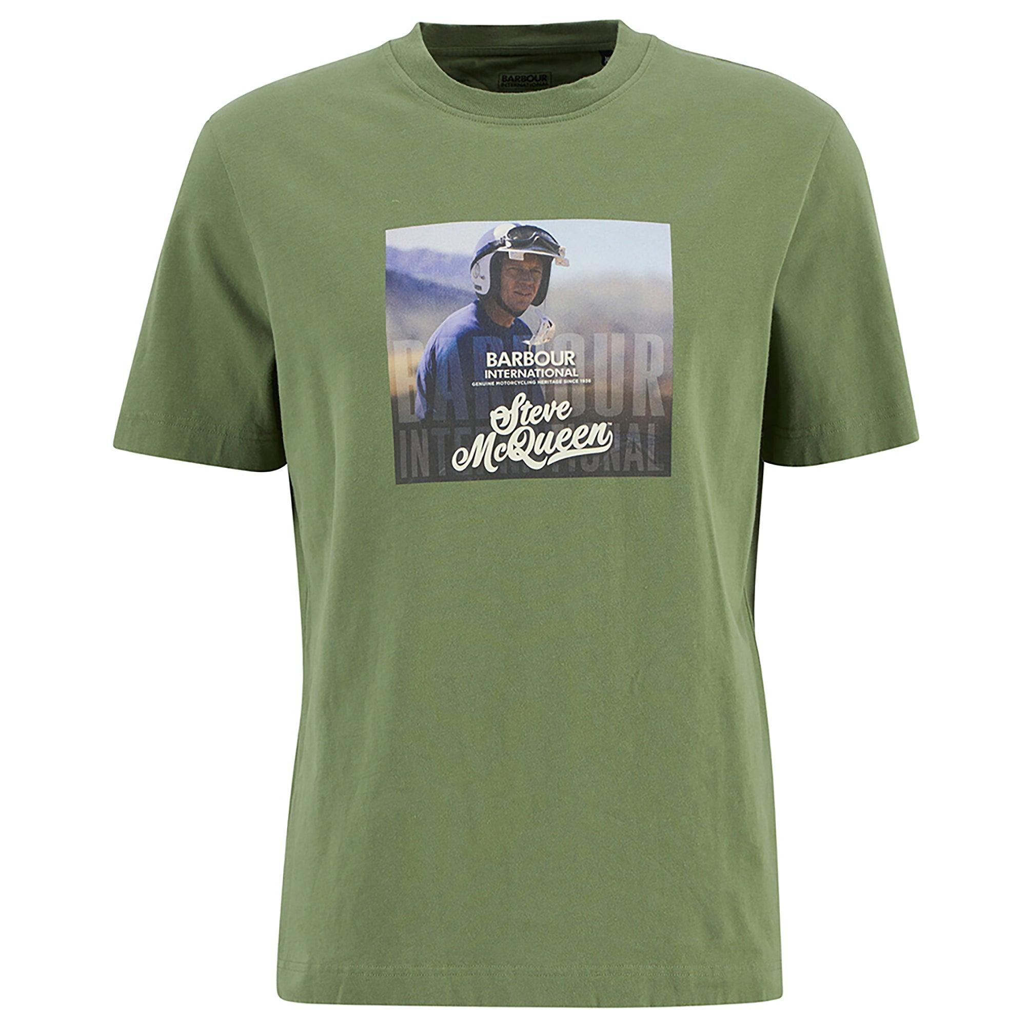 Product image 1 of 5 of Barbour International Men's Walde Photographic T-Shirt - Olvine