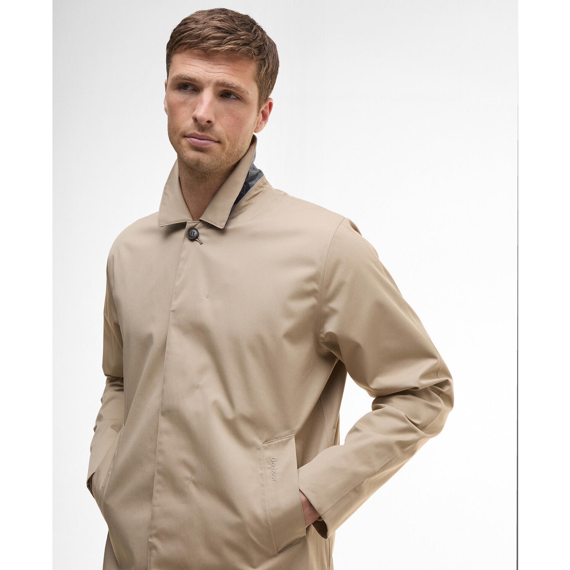 Product image 6 of 7 of Barbour Men's Lorden Waterproof Mac - Washed Stone