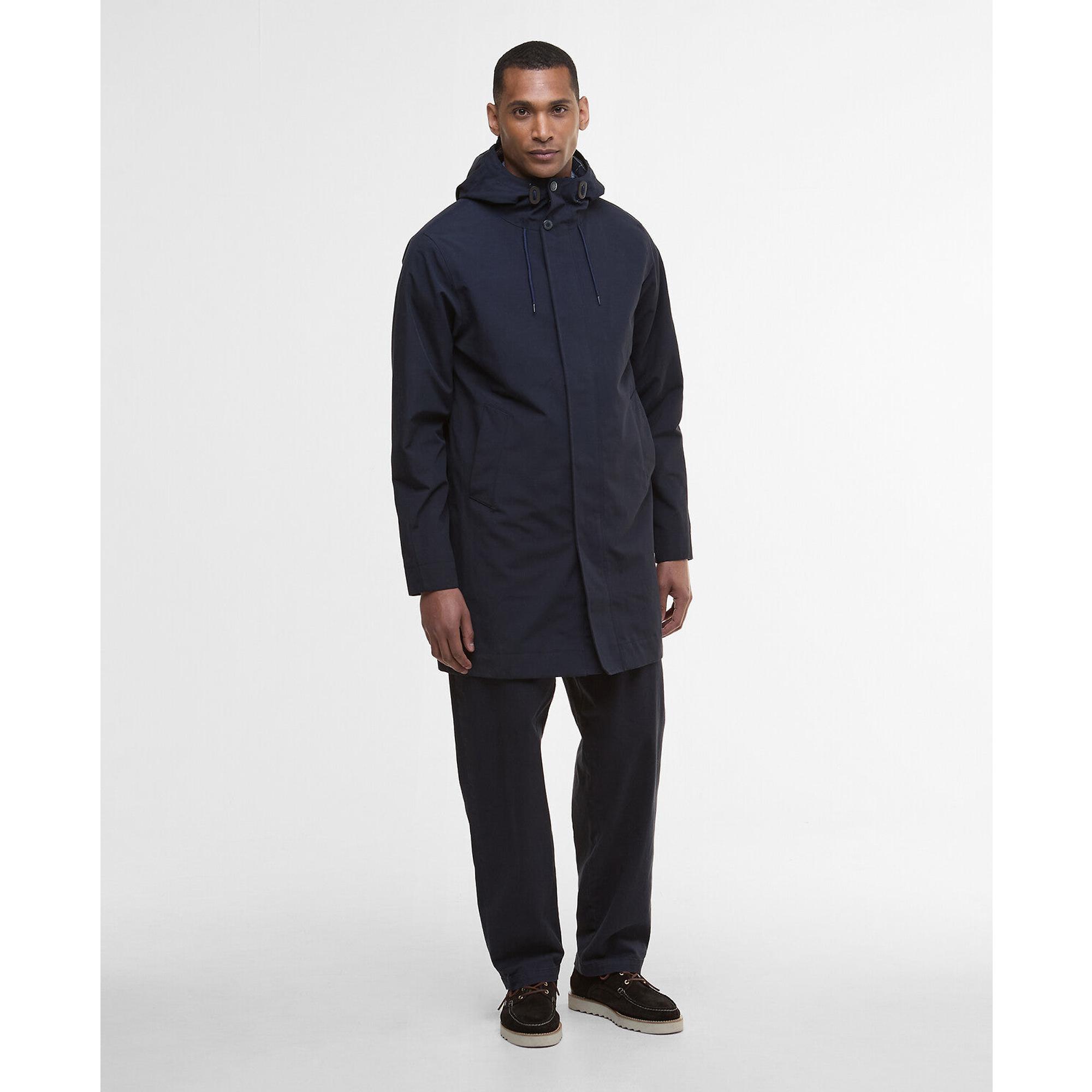 Product image 3 of 7 of Barbour Men's Hooded Lorden Waterproof Mac - Navy