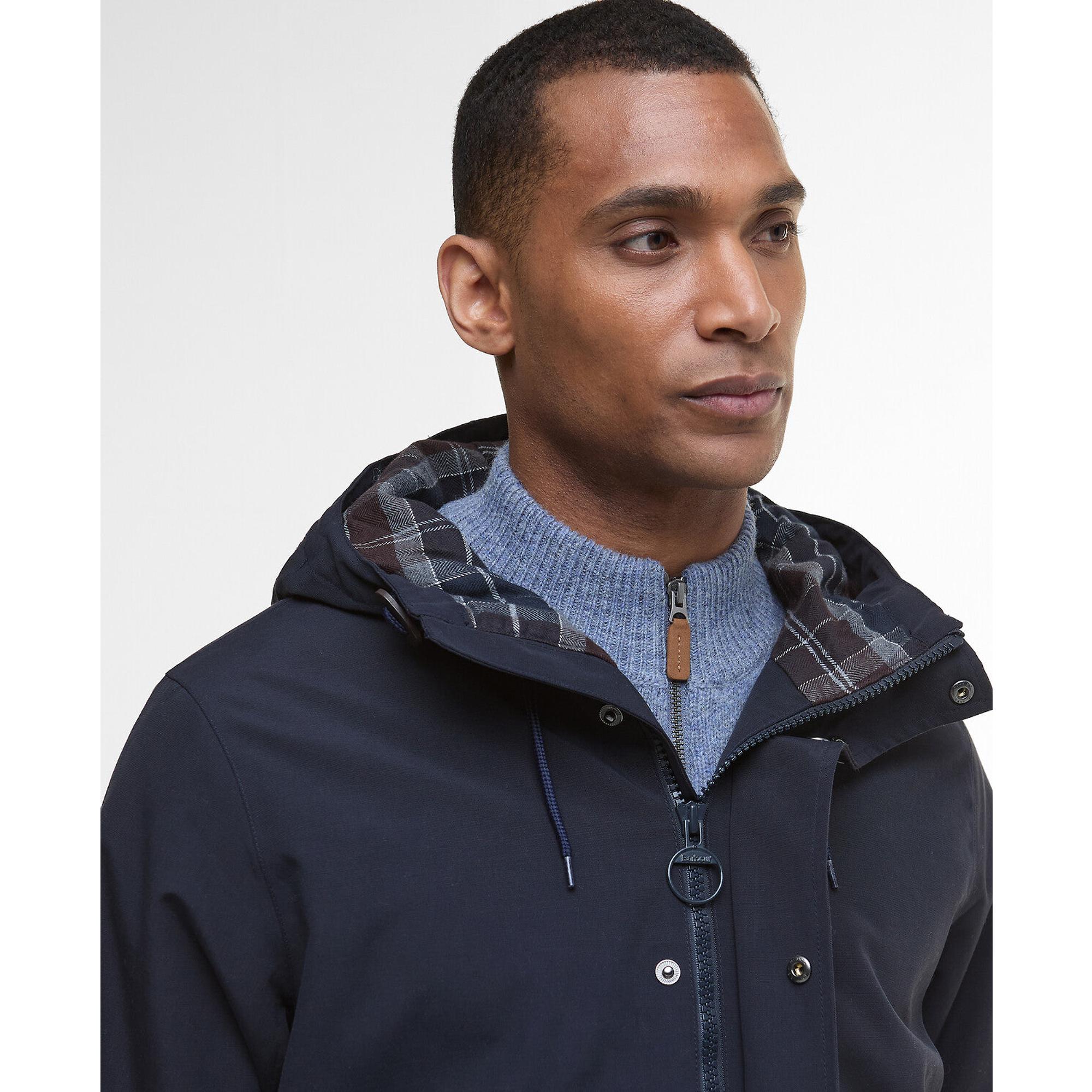 Product image 5 of 7 of Barbour Men's Hooded Lorden Waterproof Mac - Navy