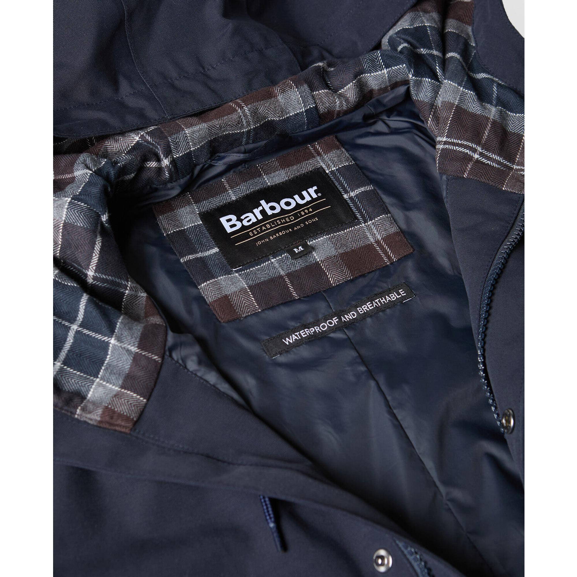 Product image 7 of 7 of Barbour Men's Hooded Lorden Waterproof Mac - Navy