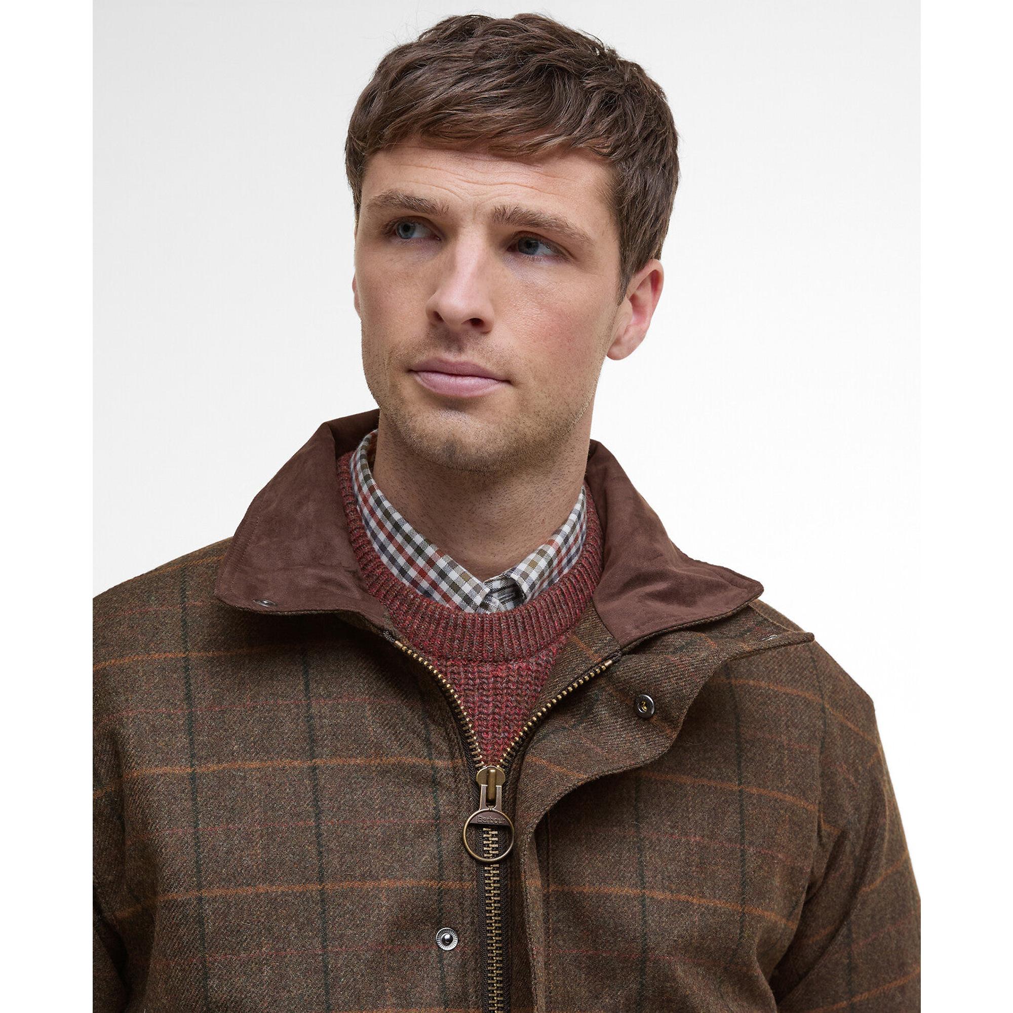 Product image 5 of 7 of Barbour Men's Beaconsfield Wool Jacket - Burnhill Brown Check