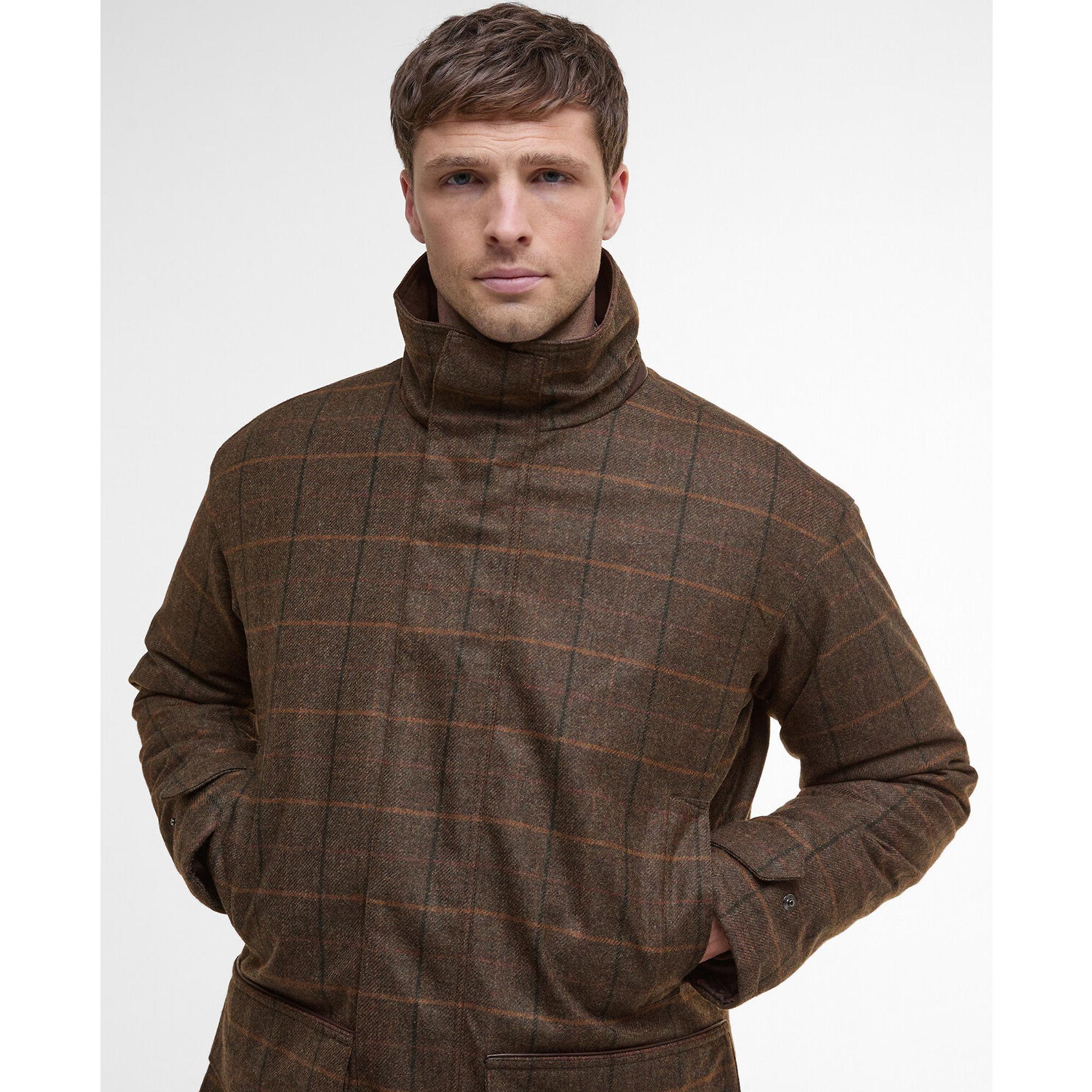 Product image 6 of 7 of Barbour Men's Beaconsfield Wool Jacket - Burnhill Brown Check