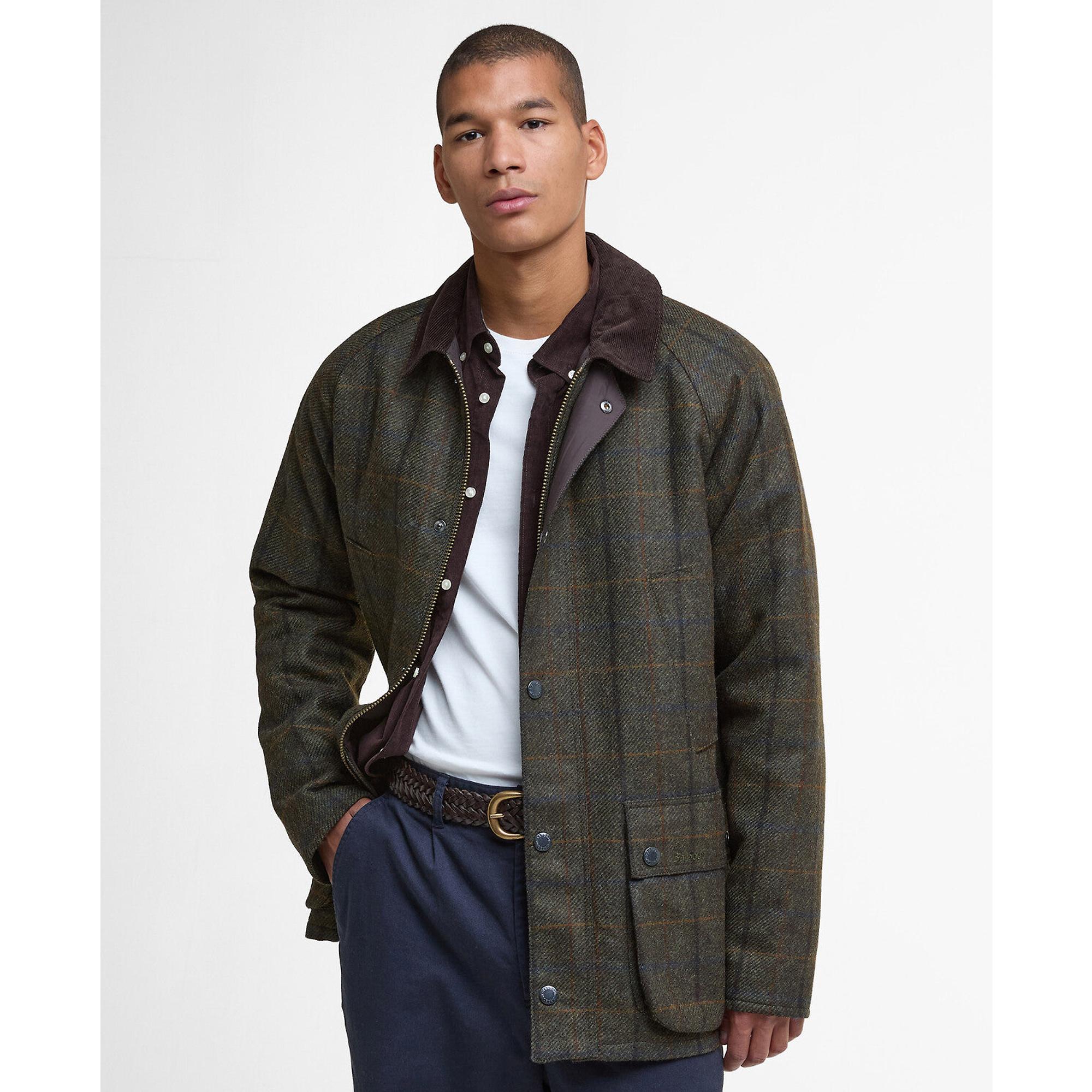 Product image 2 of 9 of Barbour Men's Bedale Check Wool Jacket - Brown