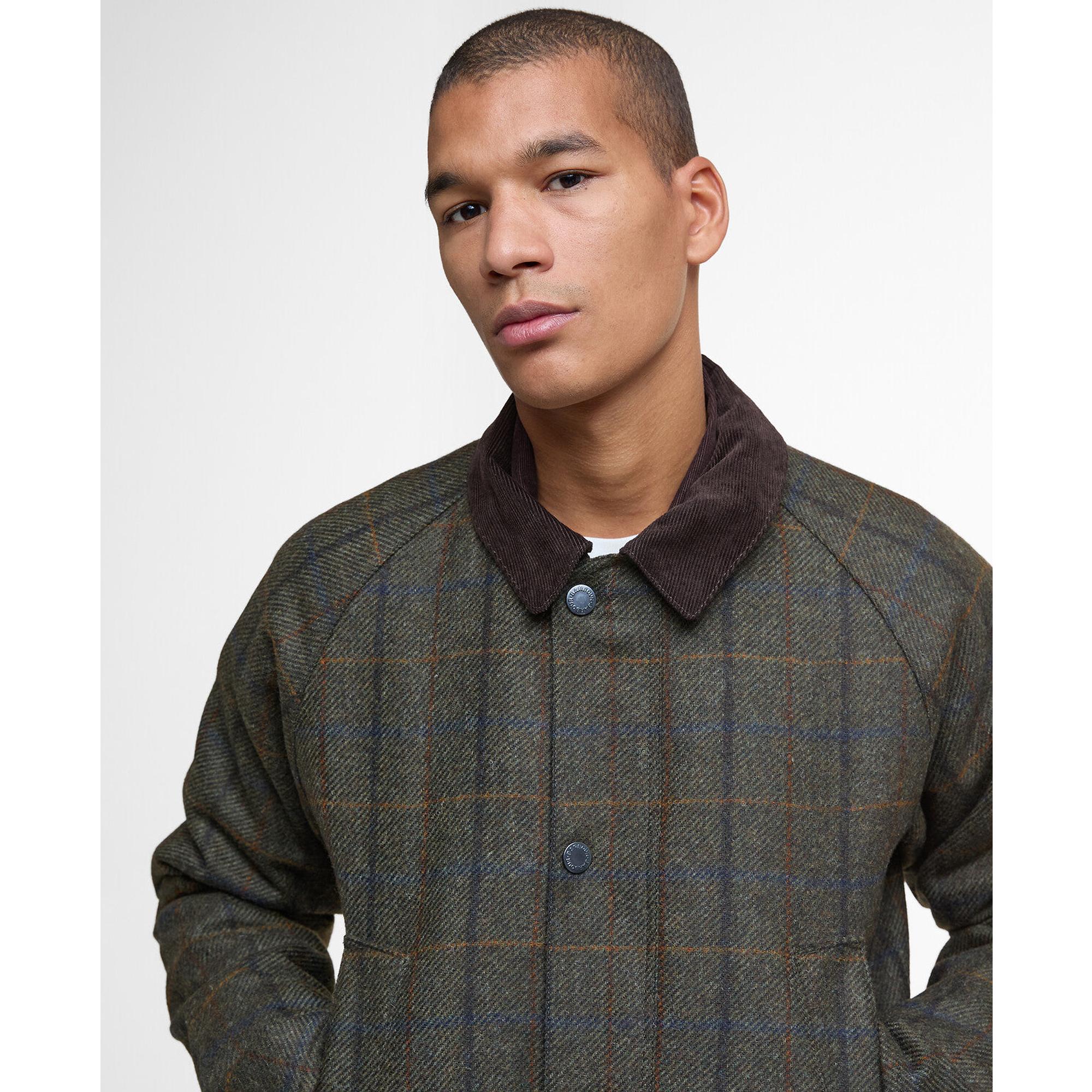 Product image 5 of 9 of Barbour Men's Bedale Check Wool Jacket - Brown