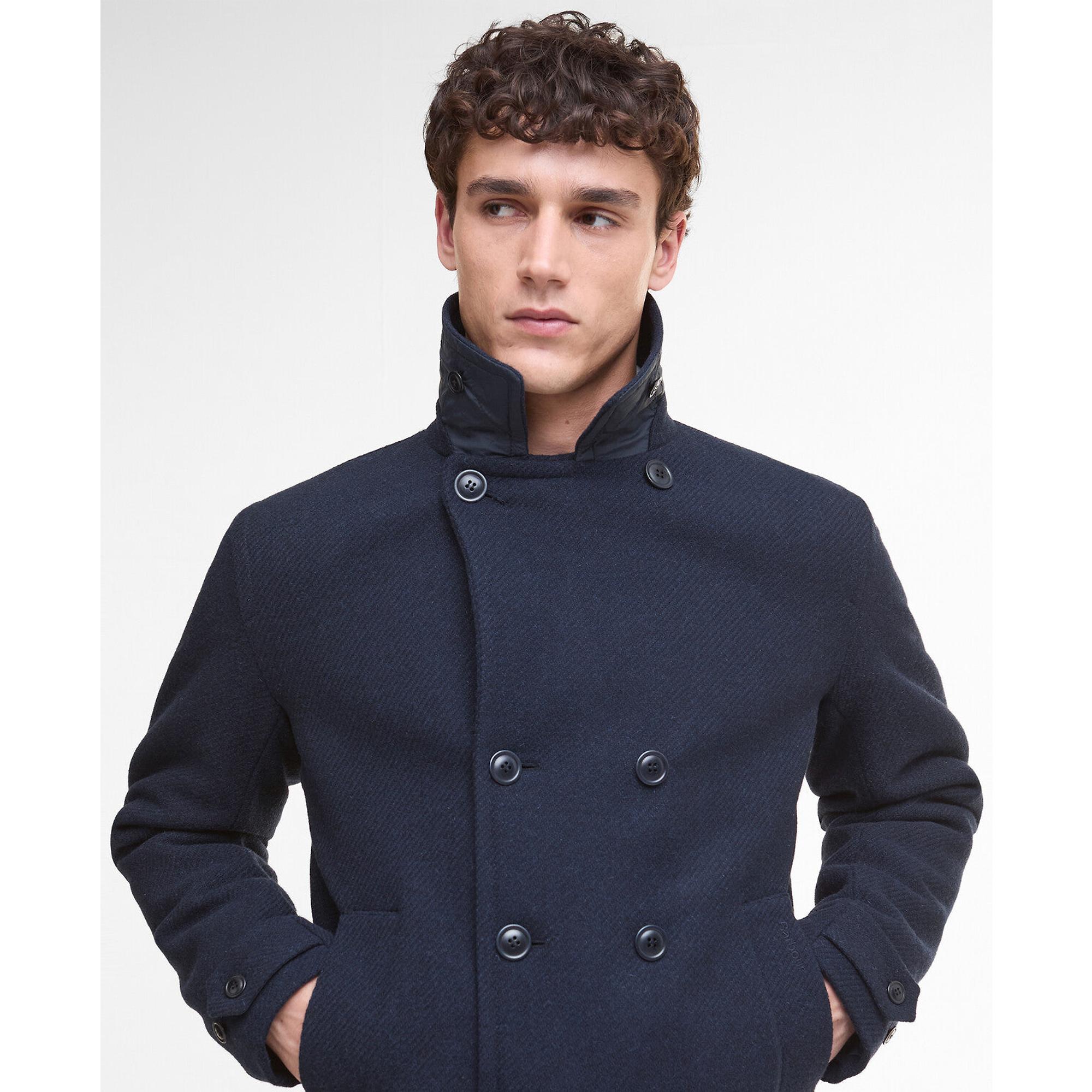 Product image 5 of 7 of Barbour Men's Newfield Wool Pea Coat - Navy/Classic