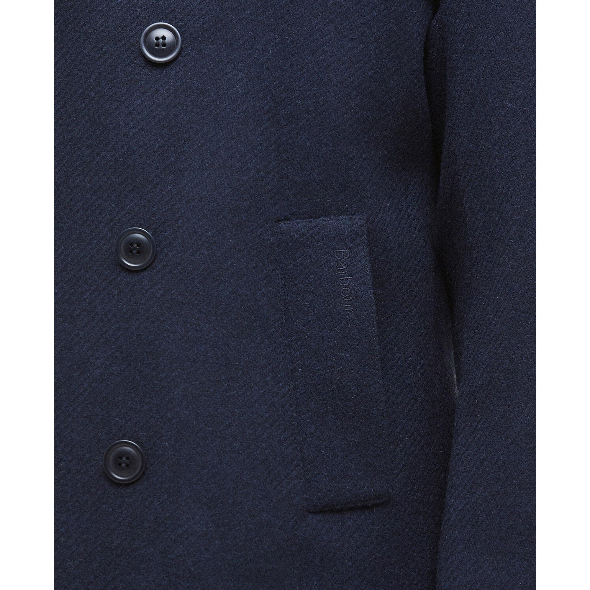 Product image 6 of 7 of Barbour Men's Newfield Wool Pea Coat - Navy/Classic