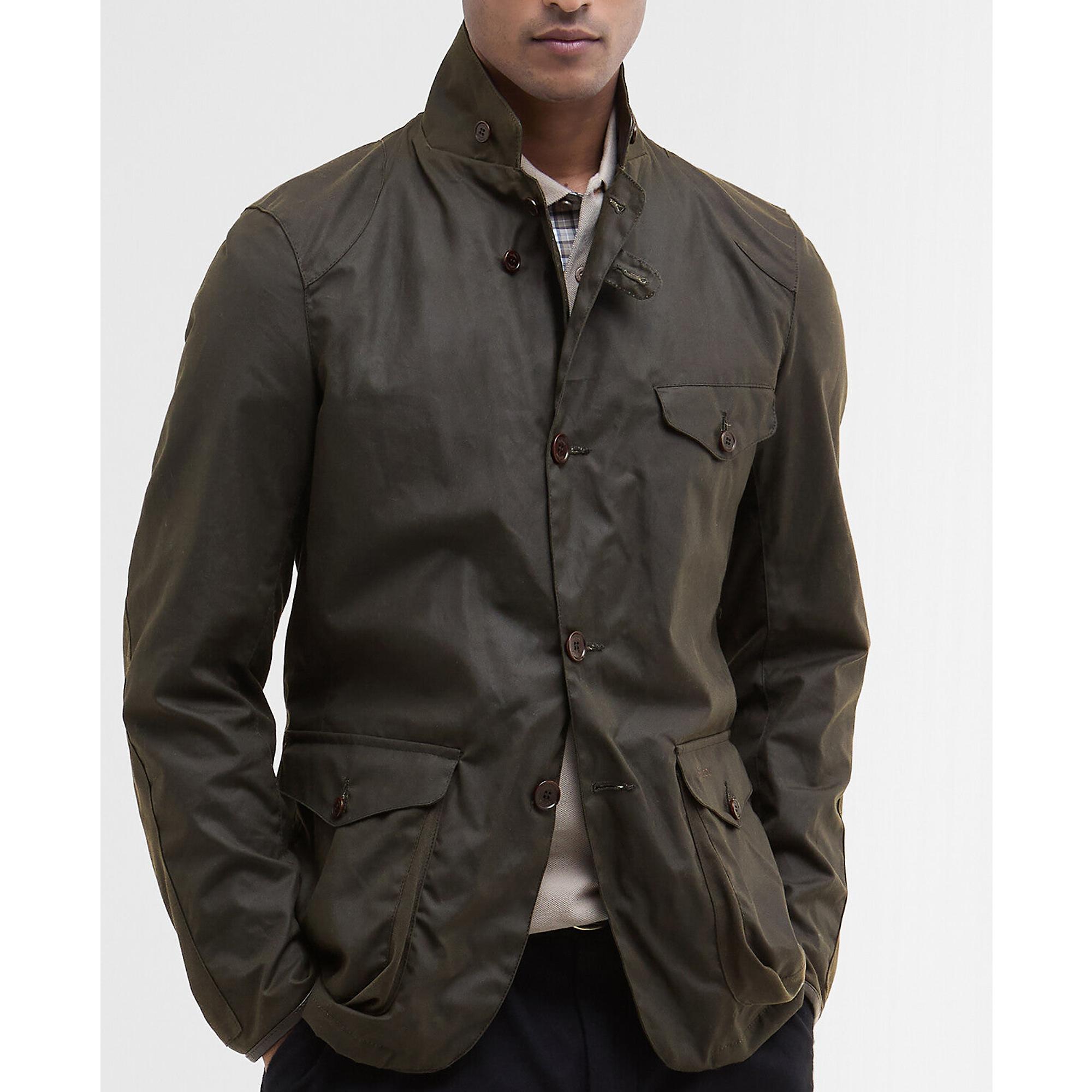 Product image 6 of 8 of Barbour Men's Beacon Sports Wax Jacket - Olive