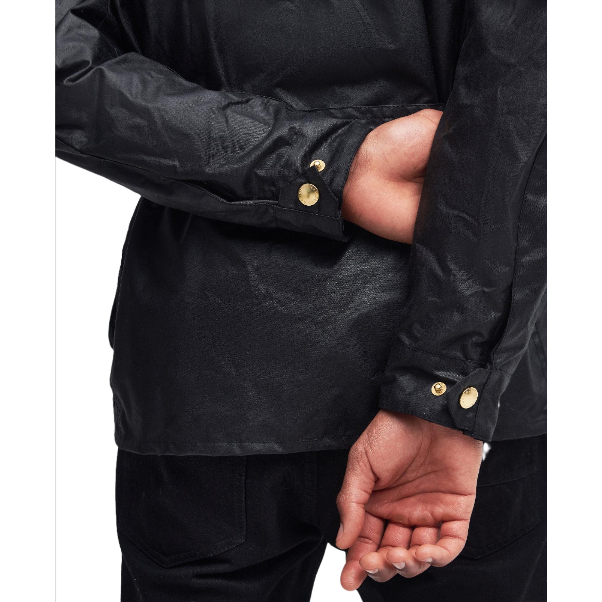 Product image 9 of 9 of Barbour International Men's Union Jack Wax Jacket - Black