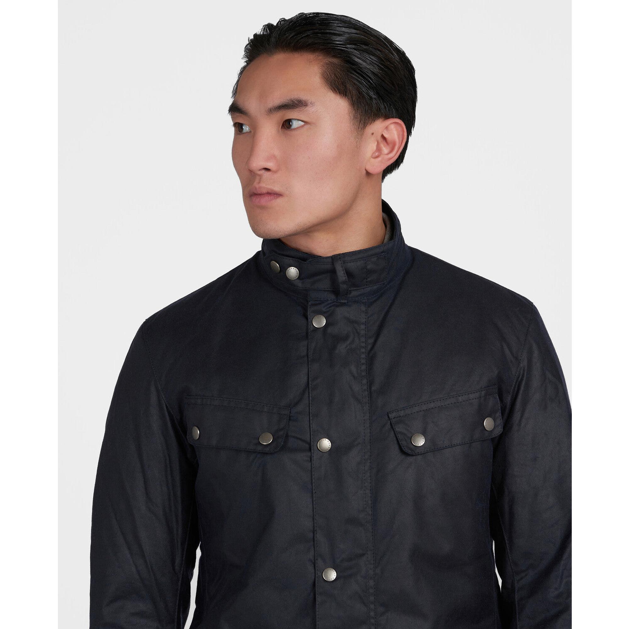 Product image 2 of 7 of Barbour International Men's Duke Wax Jacket - Navy