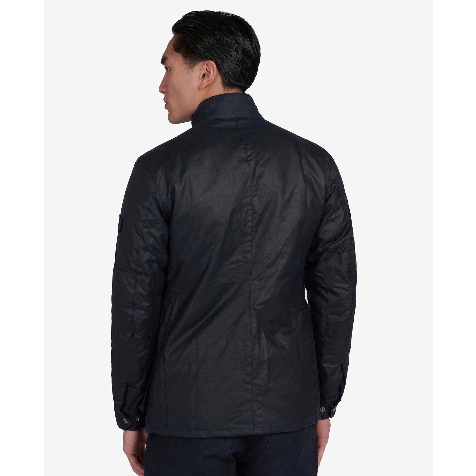 Product image 4 of 7 of Barbour International Men's Duke Wax Jacket - Navy