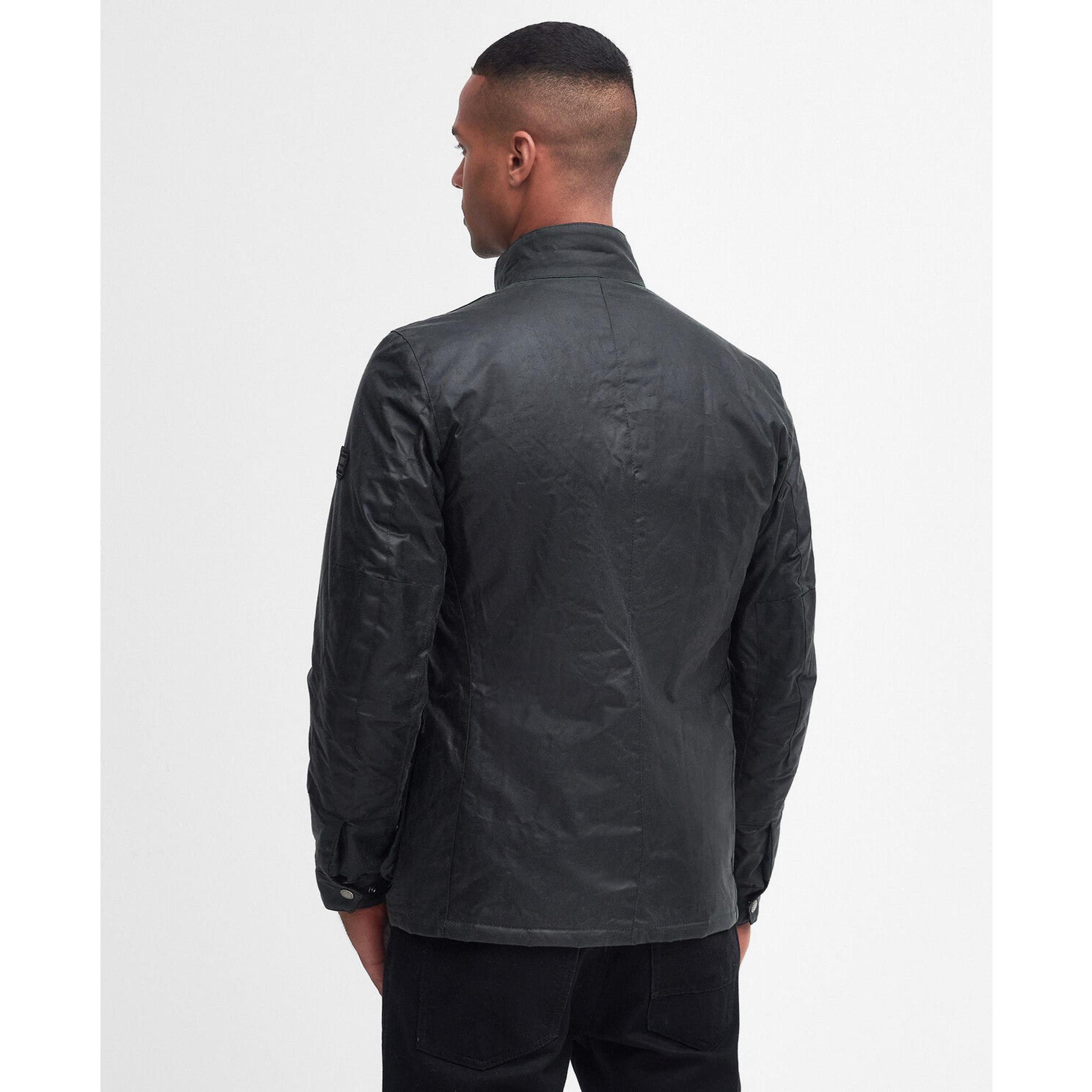 Product image 4 of 7 of Barbour International Men's Duke Wax Jacket - Sage