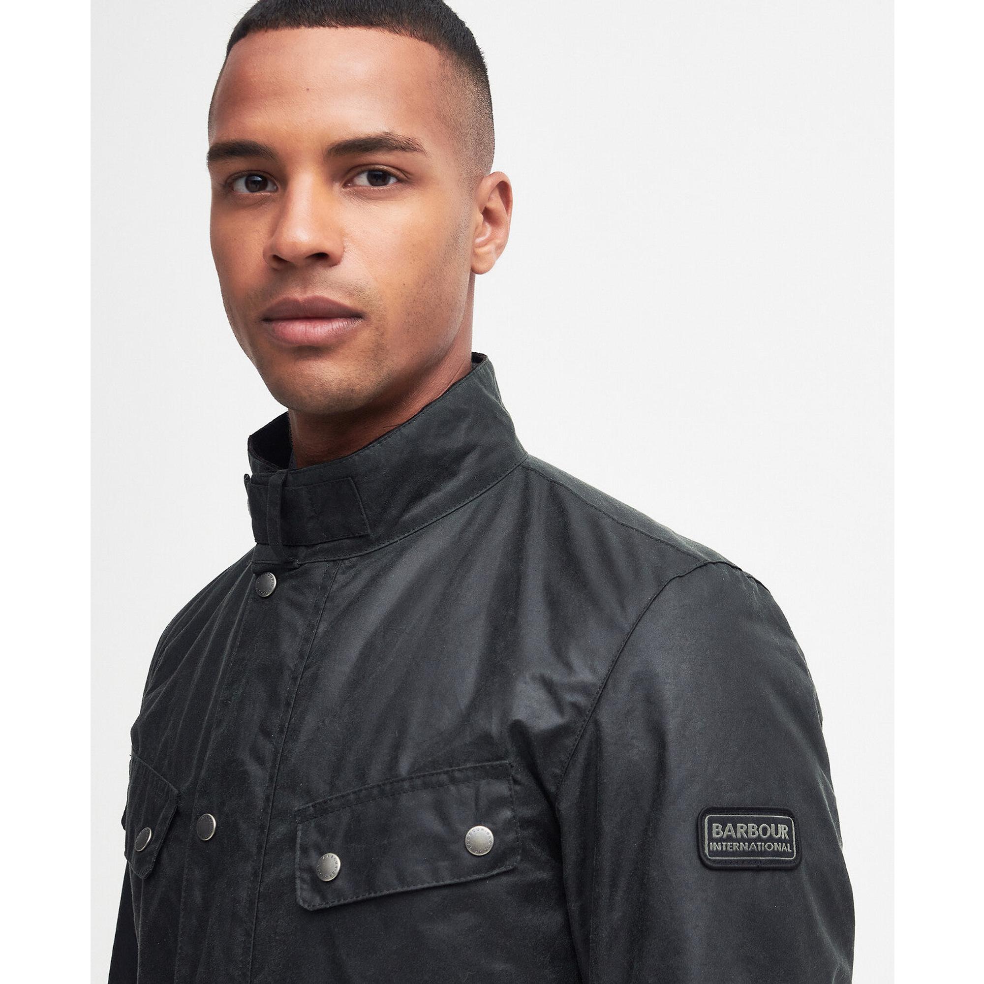 Product image 5 of 7 of Barbour International Men's Duke Wax Jacket - Sage