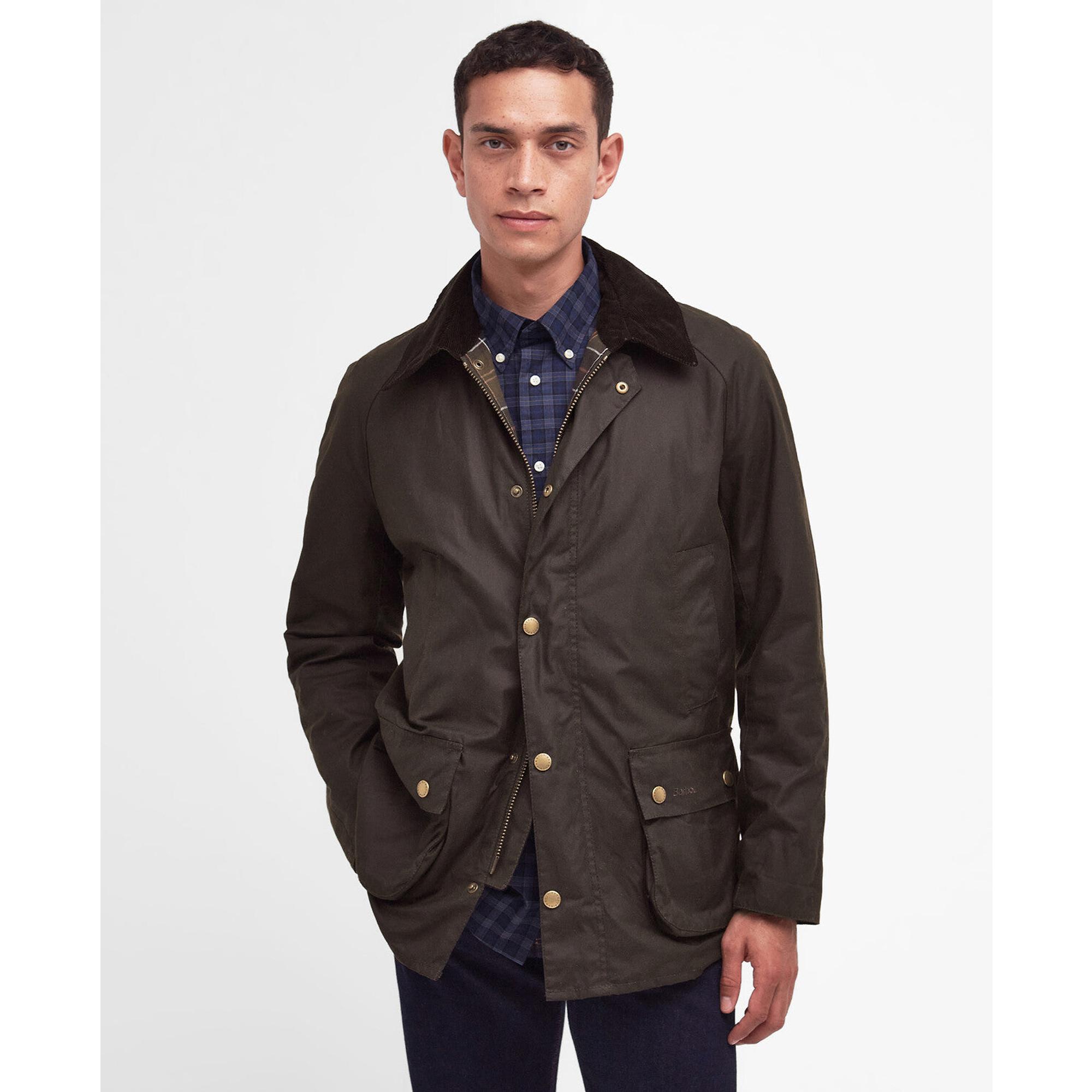 Product image 2 of 7 of Barbour Men's Ashby Wax Jacket - Olive