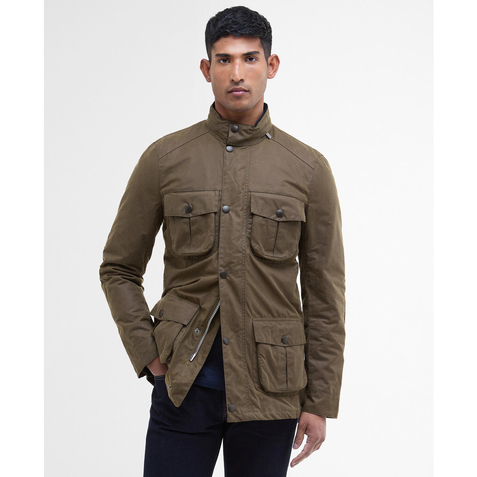 Product image 2 of 9 of Barbour Men's Corbridge Waxed Jacket - Beech/Classic