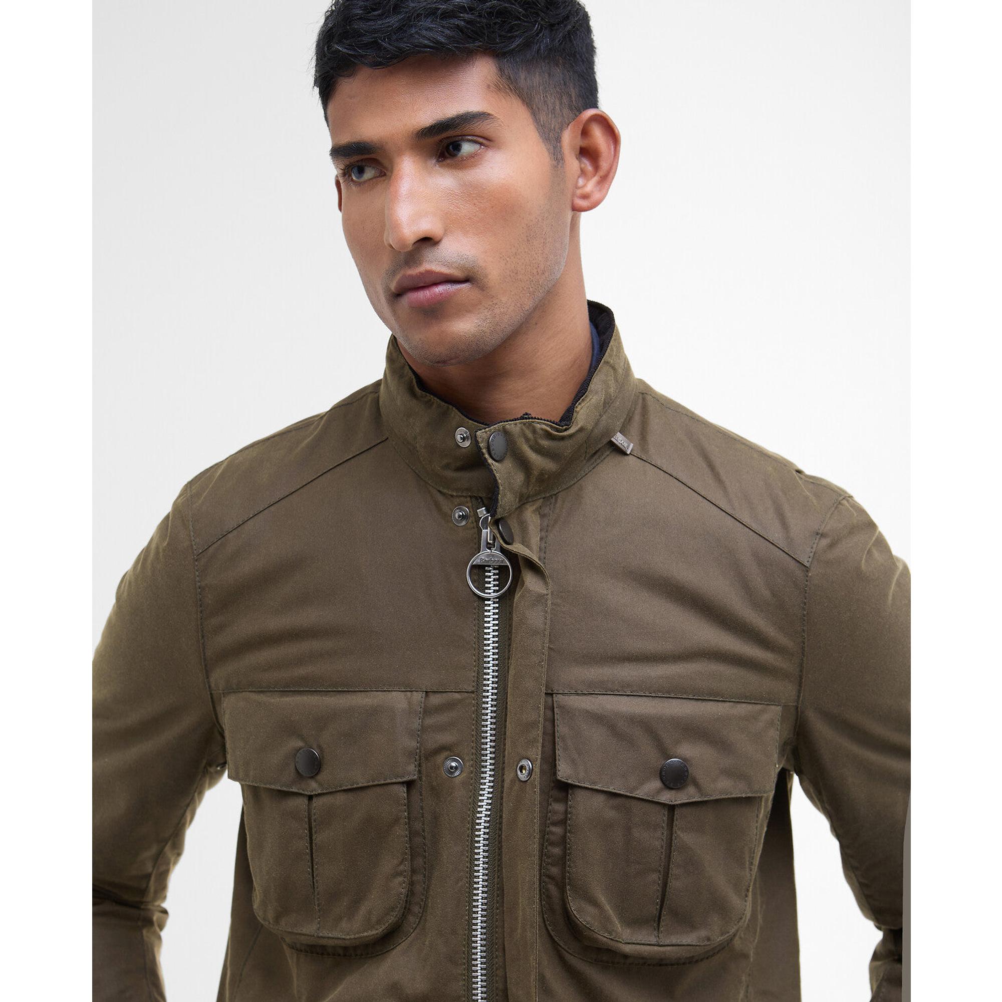 Product image 5 of 9 of Barbour Men's Corbridge Waxed Jacket - Beech/Classic