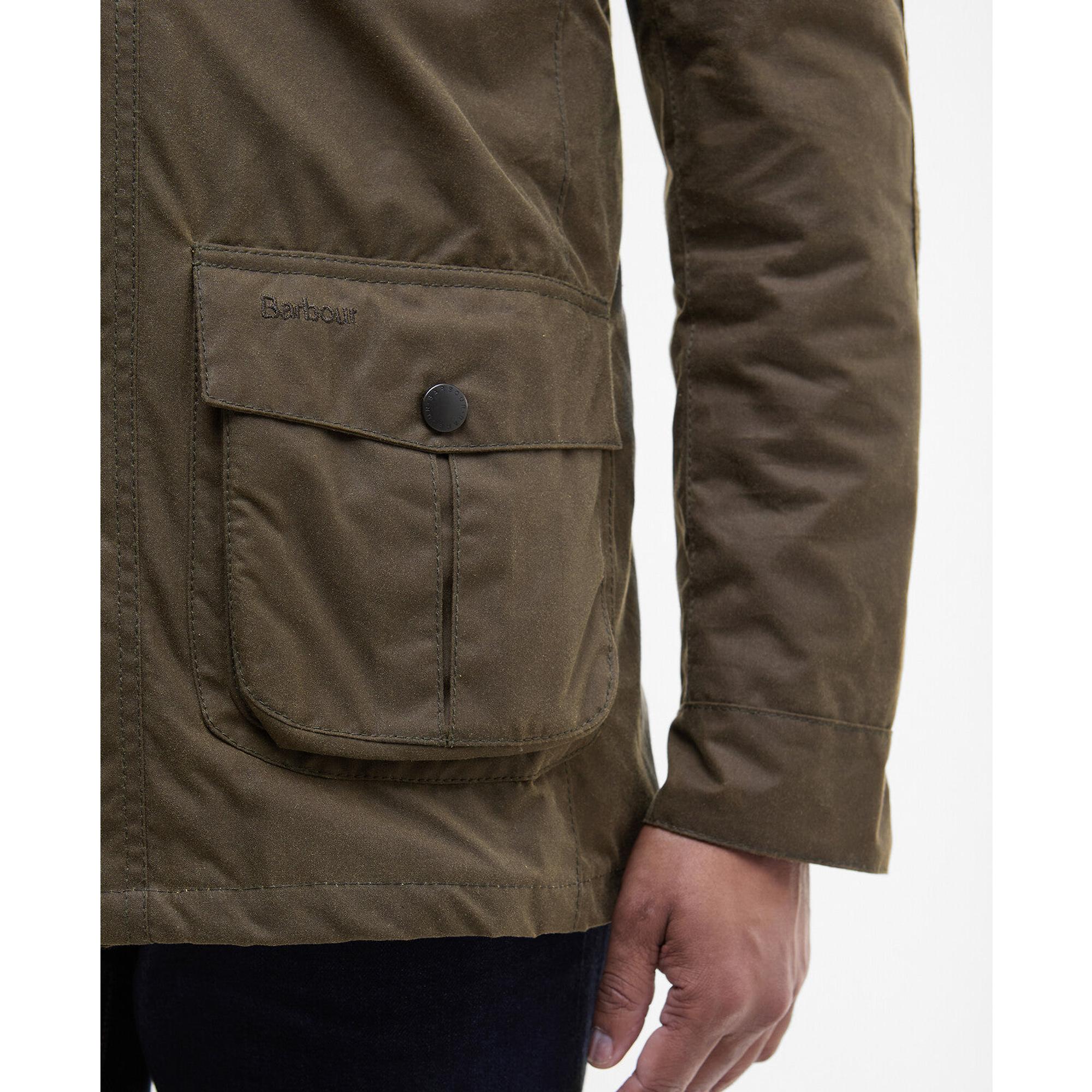Product image 9 of 9 of Barbour Men's Corbridge Waxed Jacket - Beech/Classic
