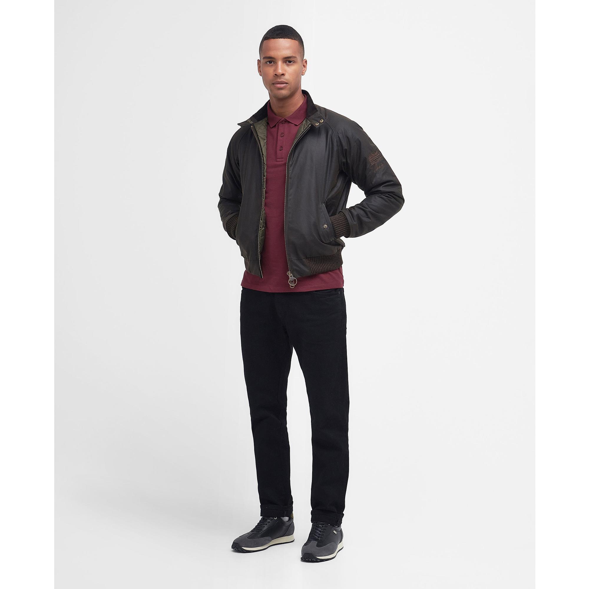 Product image 2 of 5 of Barbour International Men's Steve McQueen Merchant Wax Jacket - Olive