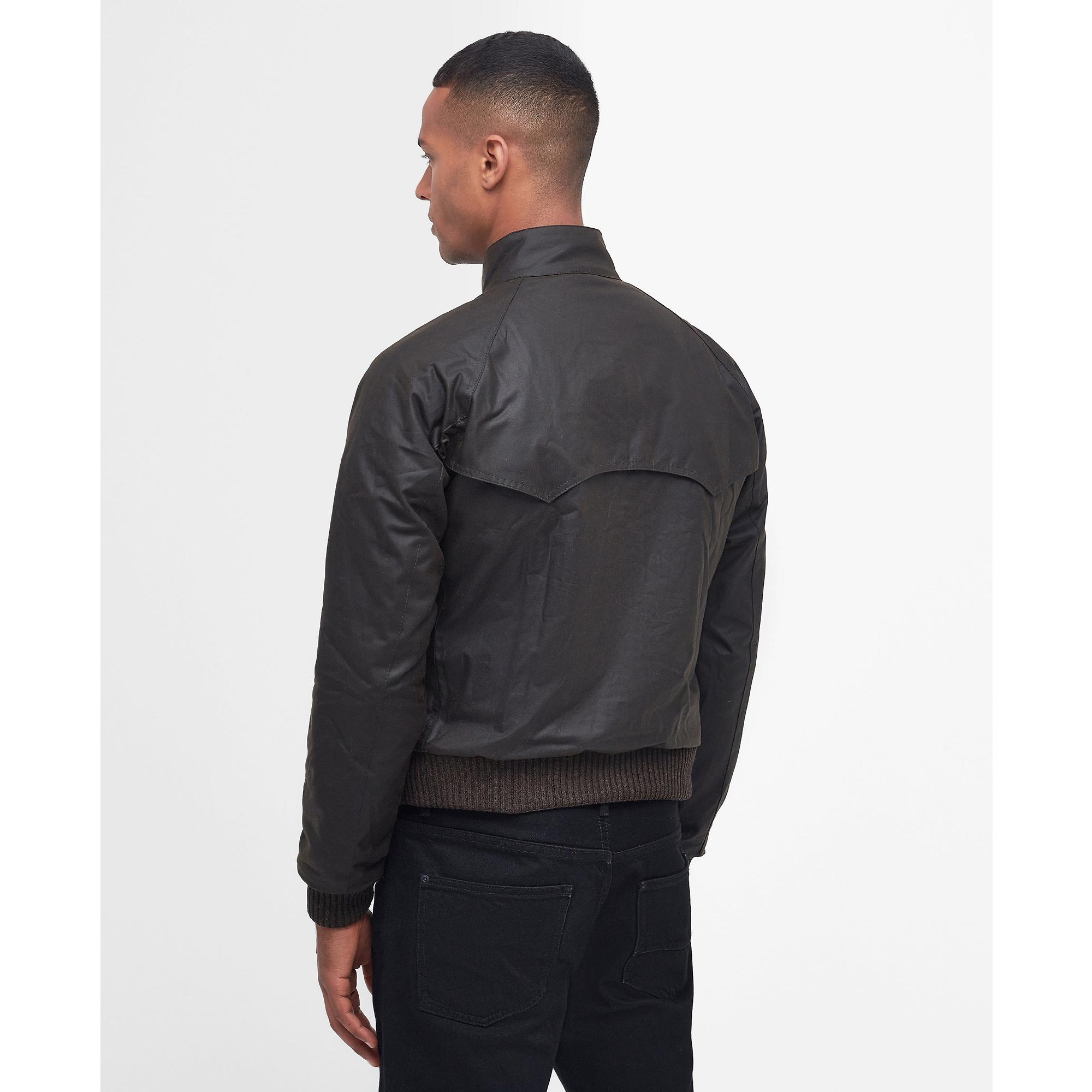 Product image 4 of 5 of Barbour International Men's Steve McQueen Merchant Wax Jacket - Olive