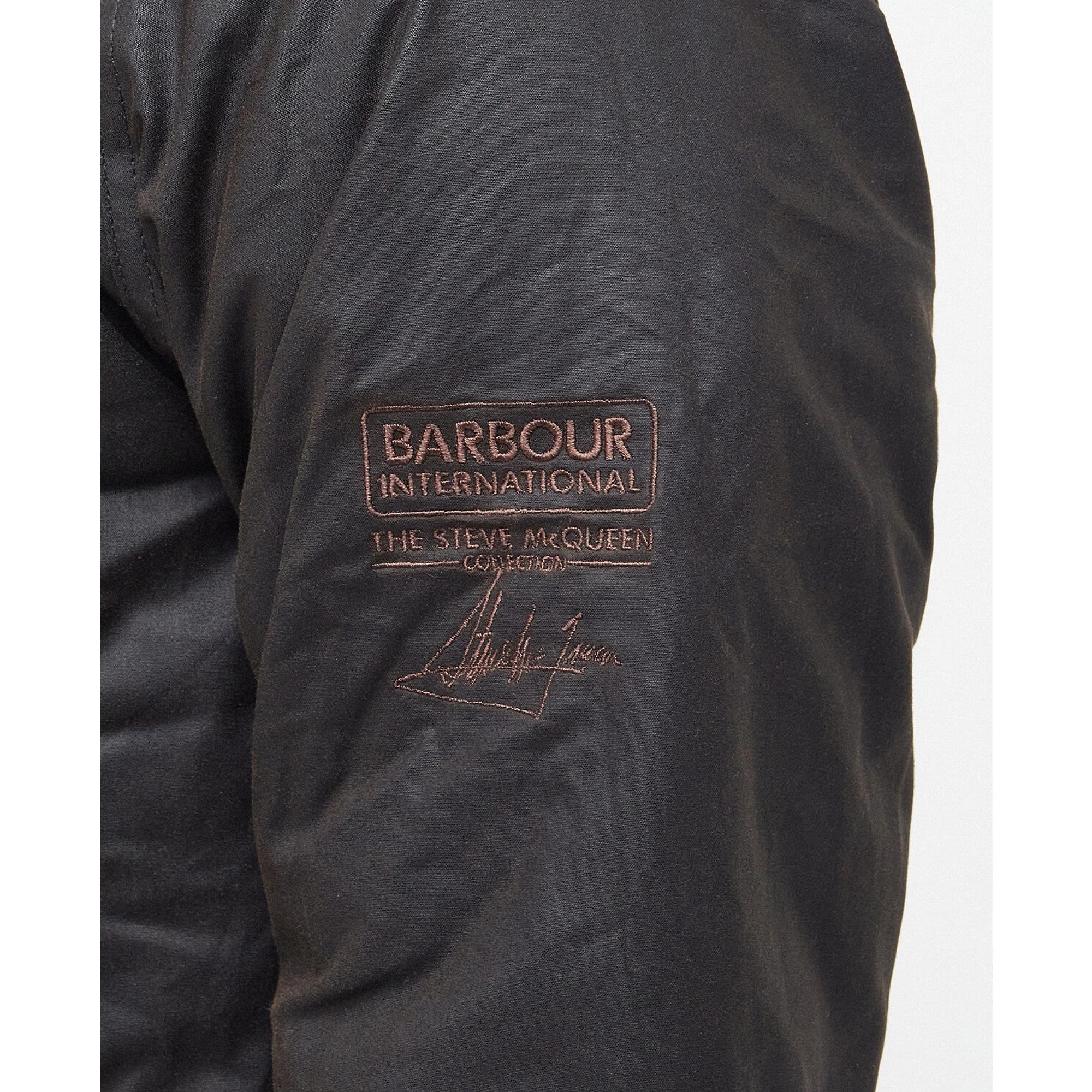 Product image 8 of 8 of Barbour International Men's Steve McQueen Merchant Wax Jacket - Olive
