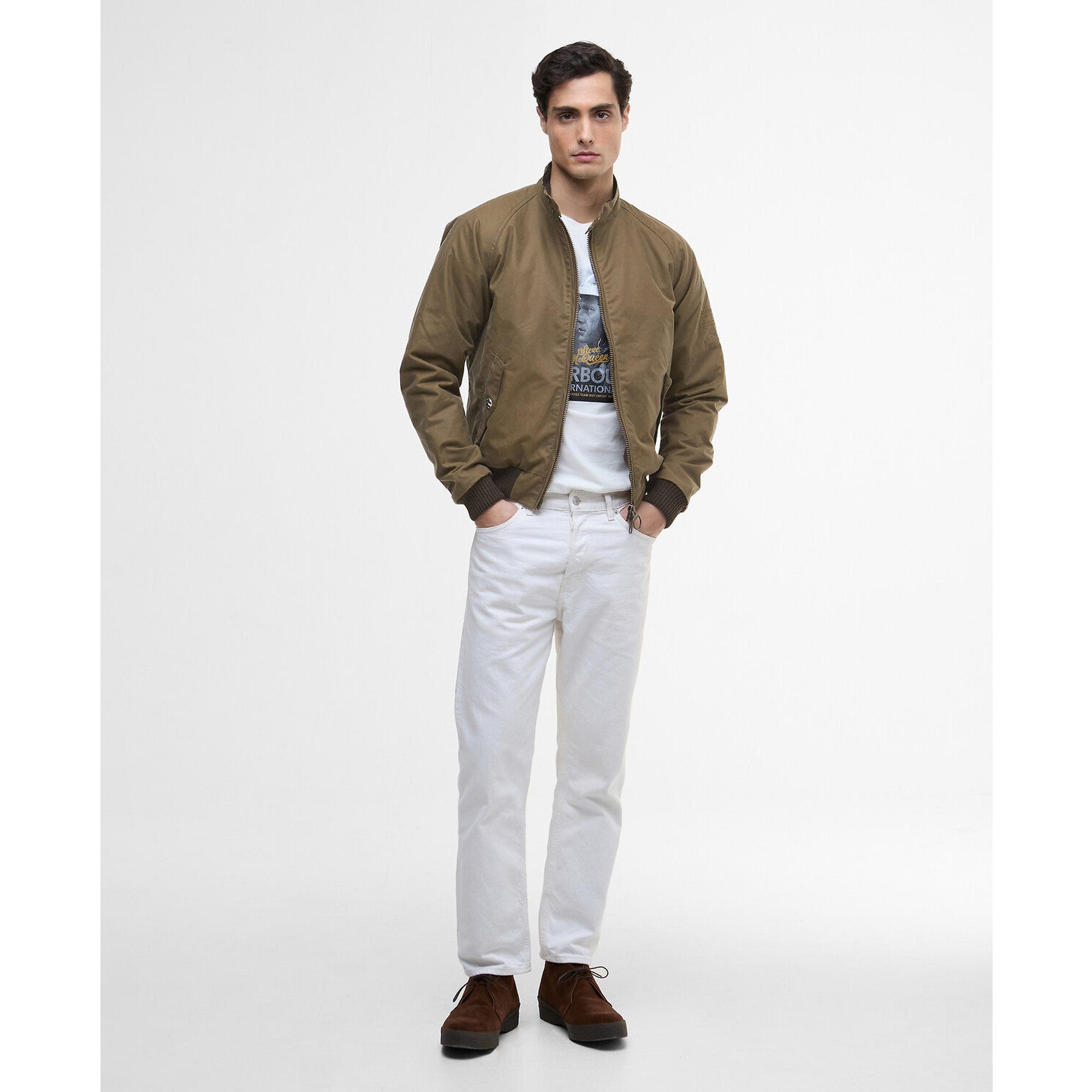 Product image 3 of 9 of Barbour International Men's Steve McQueen Merchant Wax Jacket - Sand