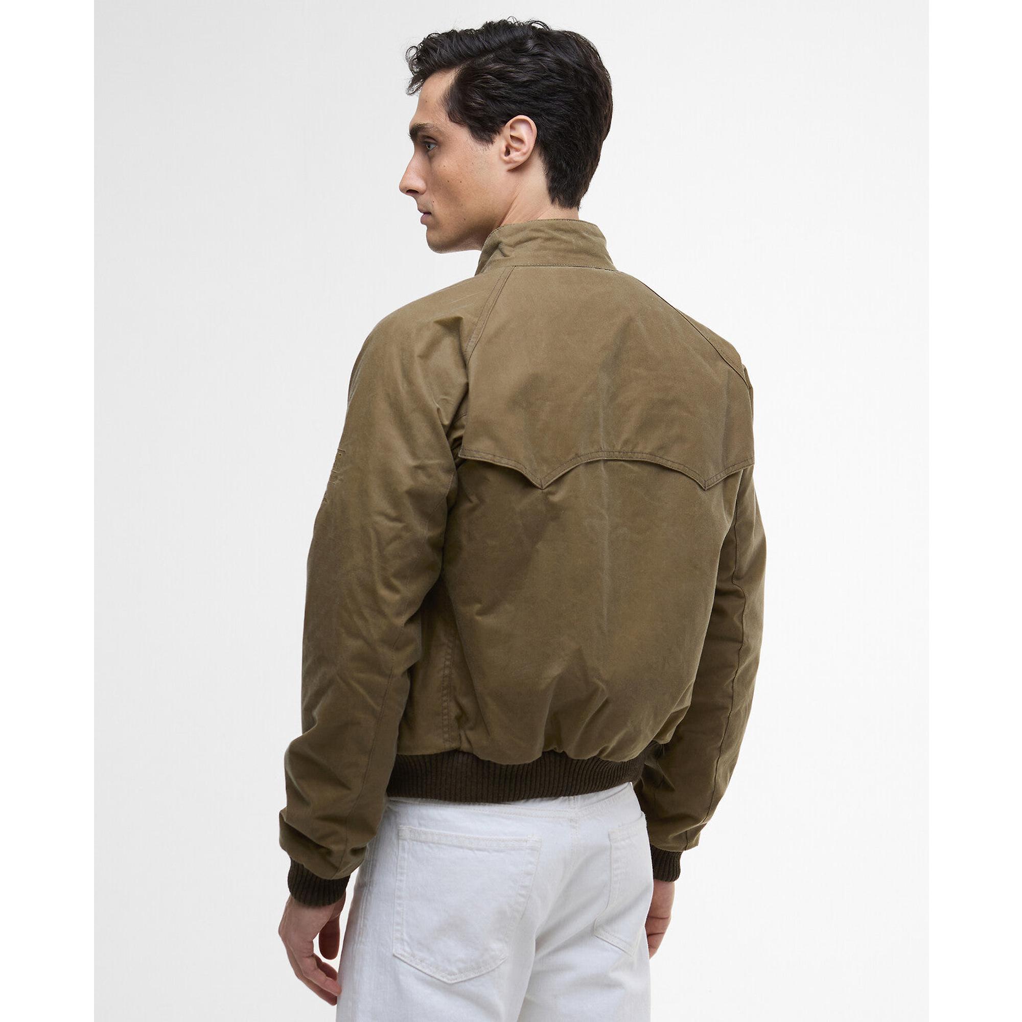 Product image 4 of 9 of Barbour International Men's Steve McQueen Merchant Wax Jacket - Sand