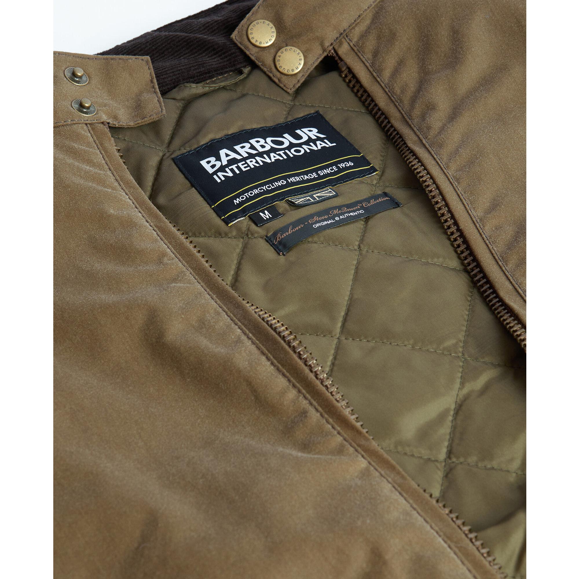 Product image 9 of 9 of Barbour International Men's Steve McQueen Merchant Wax Jacket - Sand