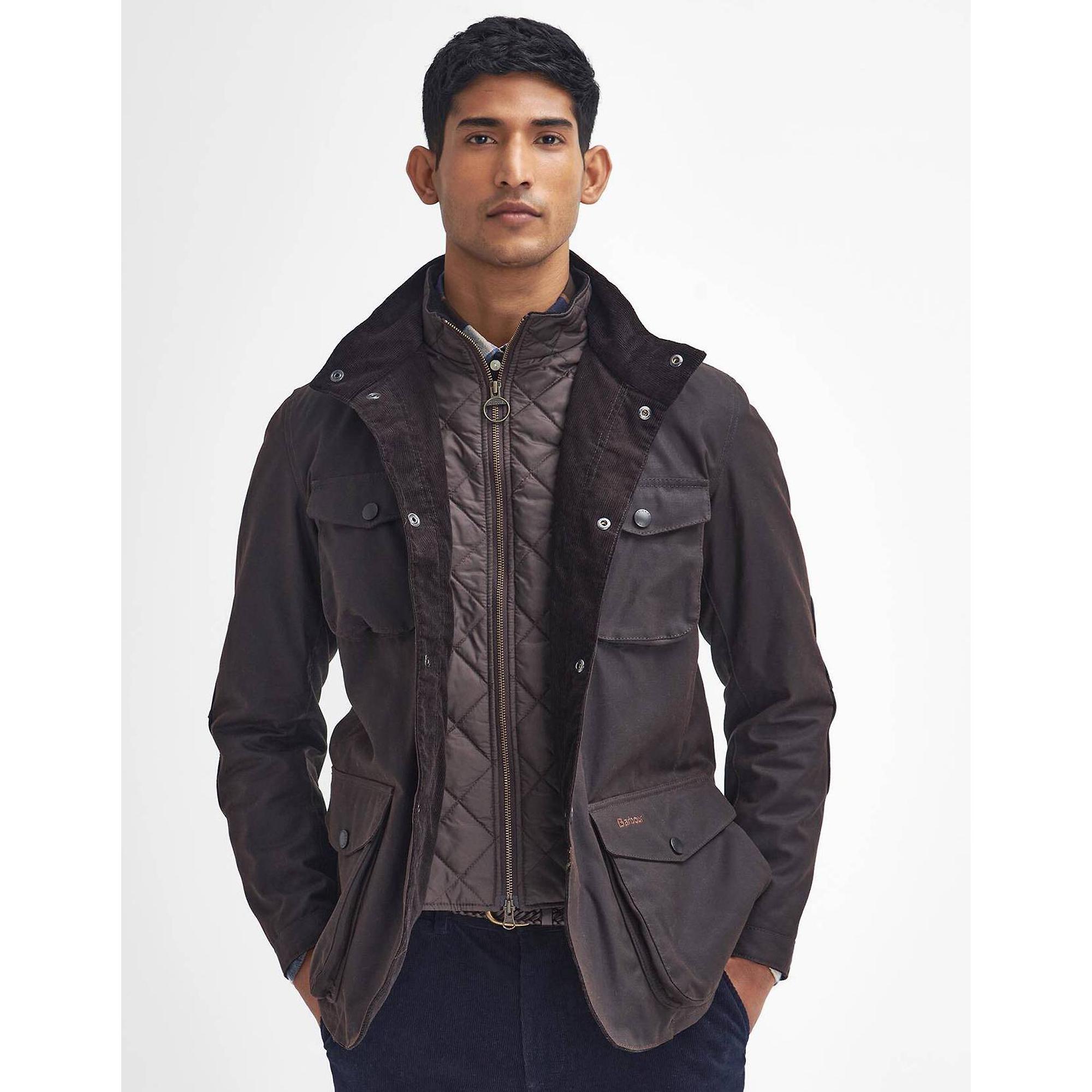 Product image 1 of 7 of Barbour waxed Jacket Ogston in Rustic Brown MWX0700RU71