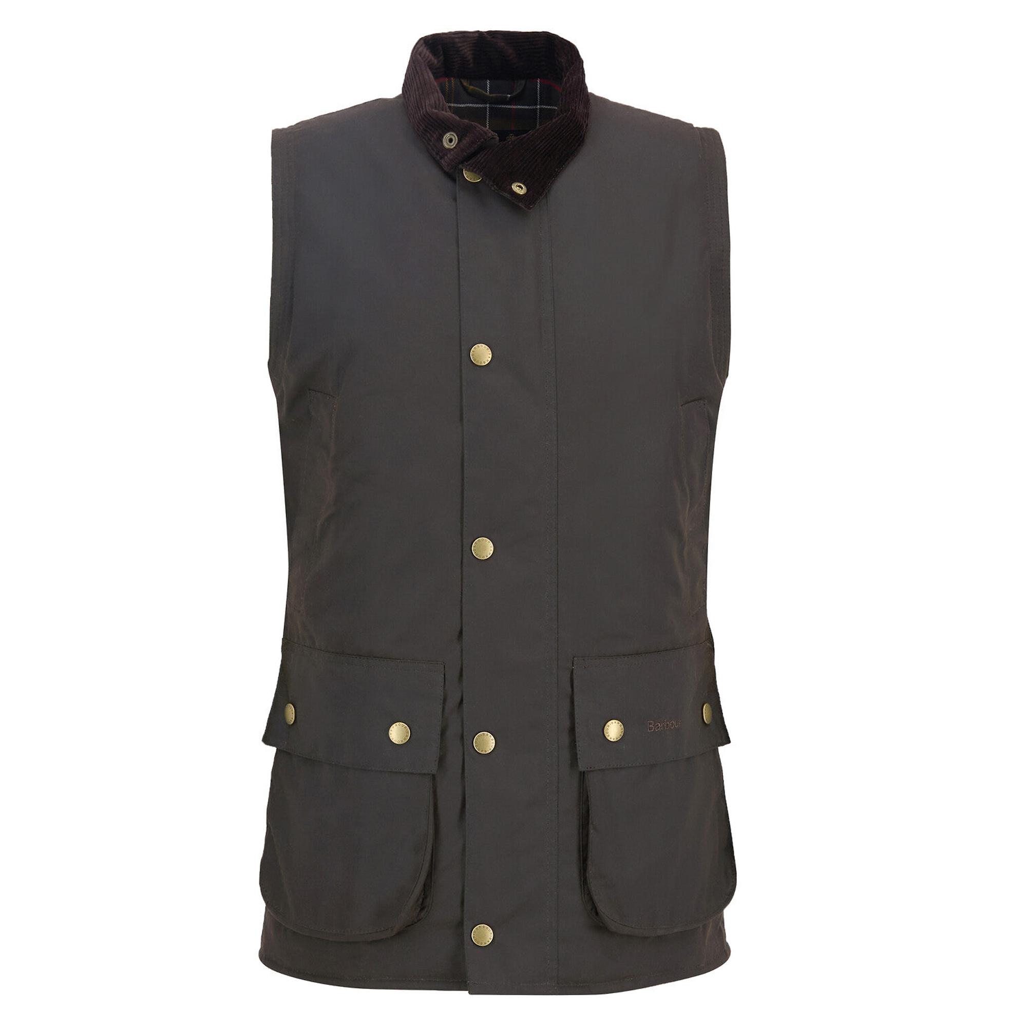 Product image 3 of 9 of Barbour Men's Westmorland Wax Waistcoat - Olive