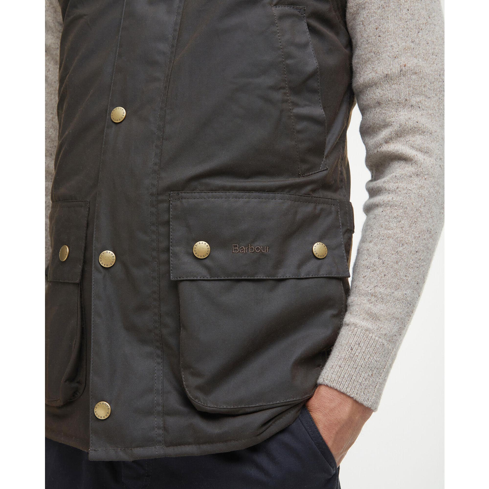 Product image 9 of 9 of Barbour Men's Westmorland Wax Waistcoat - Olive