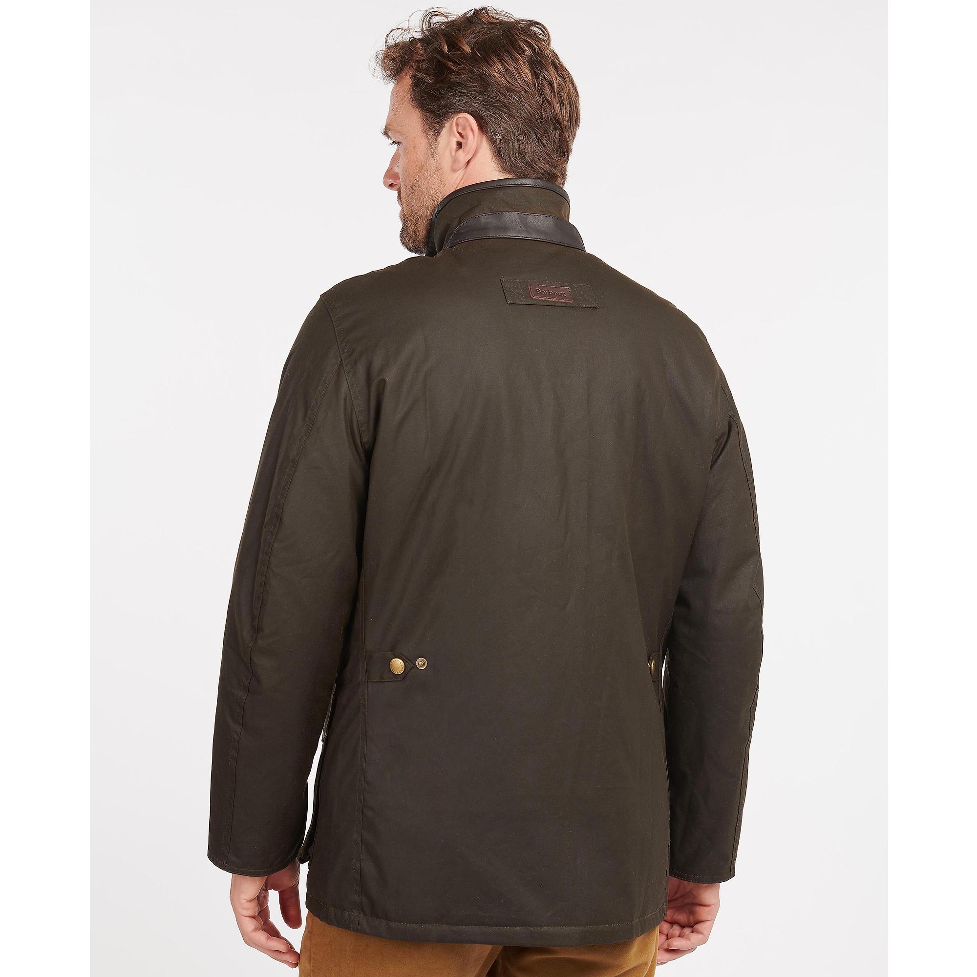 Product image 4 of 5 of Barbour Men's Hereford Wax Jacket - Olive