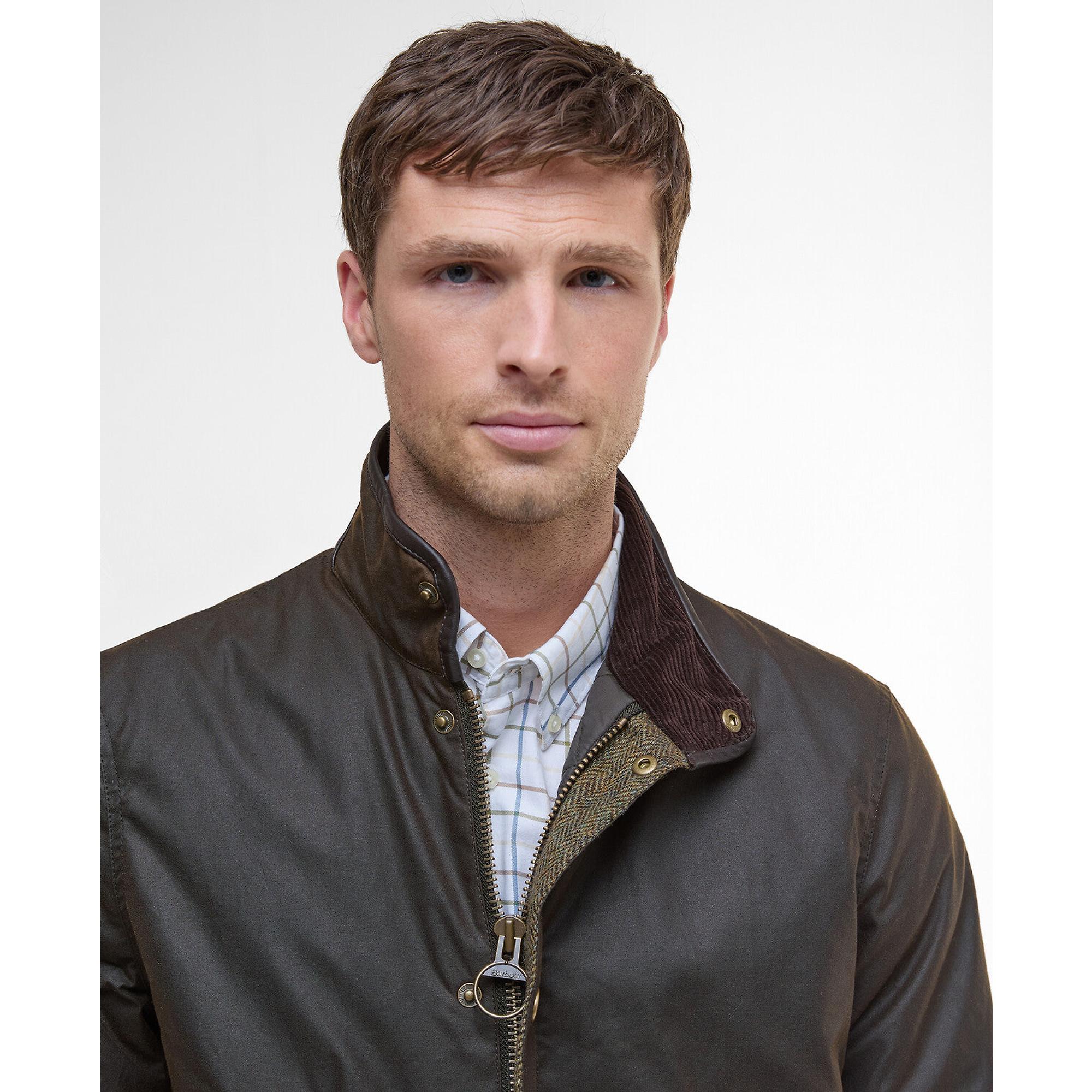 Product image 5 of 9 of Barbour Men's Hereford Wax Jacket - Olive