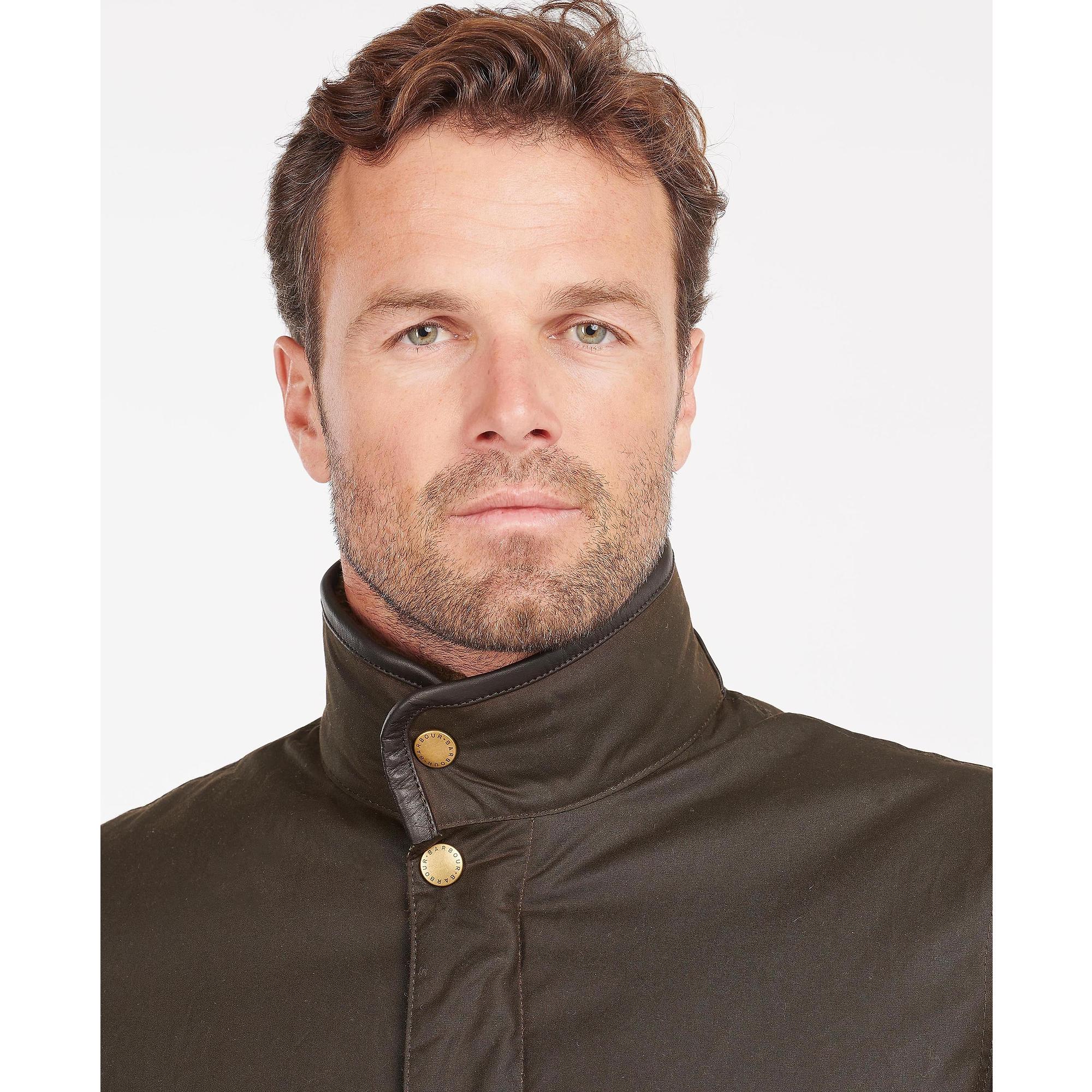 Product image 5 of 5 of Barbour Men's Hereford Wax Jacket - Olive