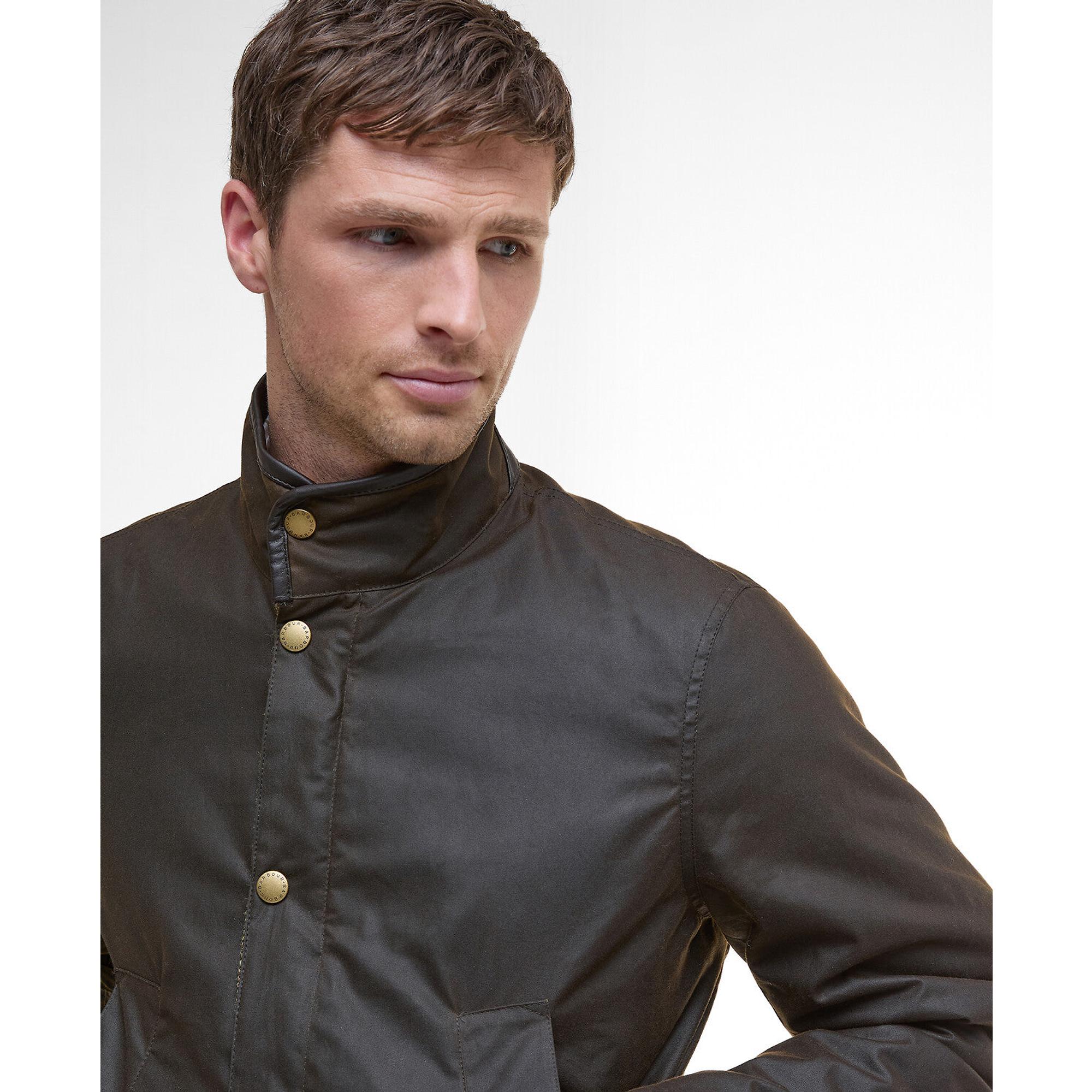 Product image 6 of 9 of Barbour Men's Hereford Wax Jacket - Olive