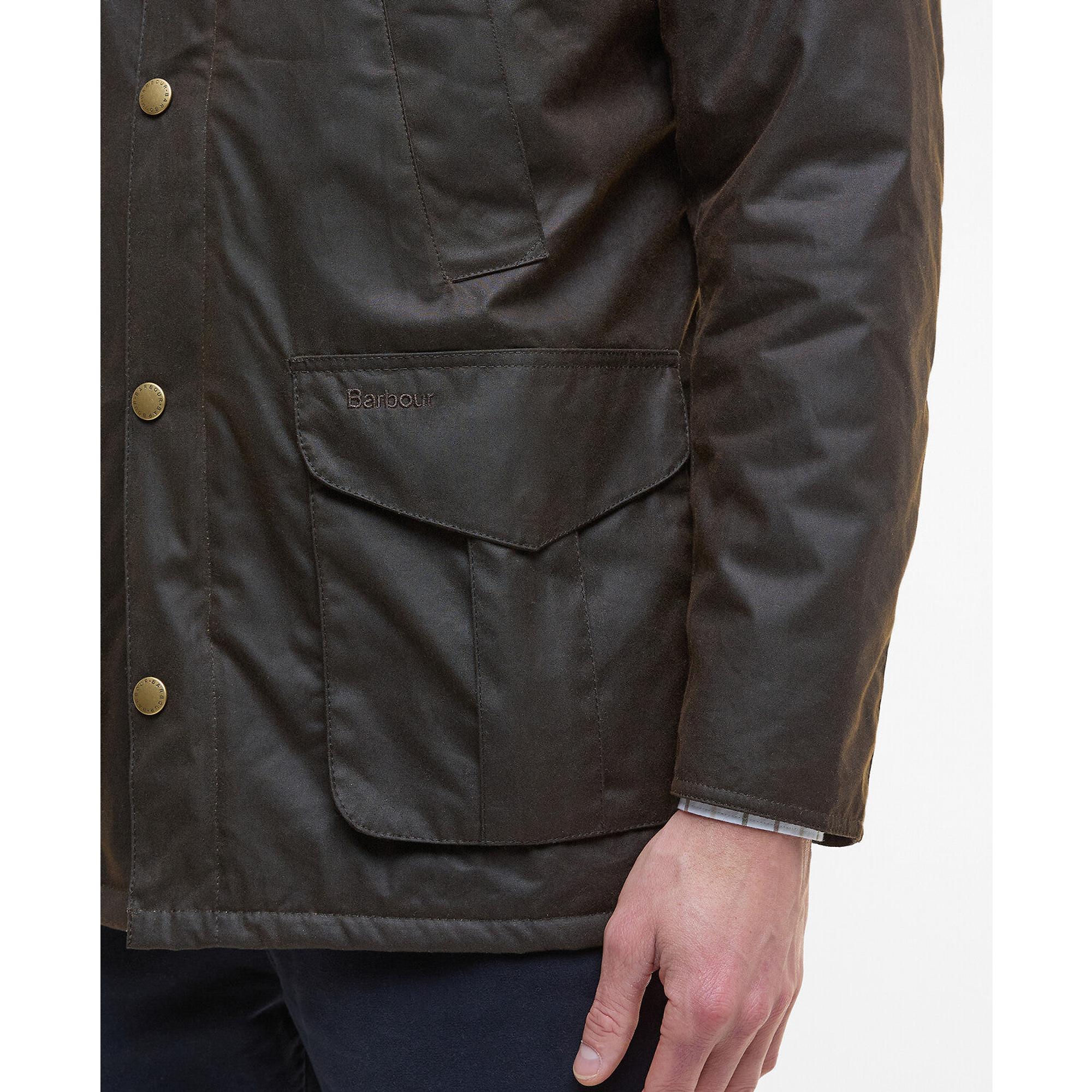 Product image 9 of 9 of Barbour Men's Hereford Wax Jacket - Olive