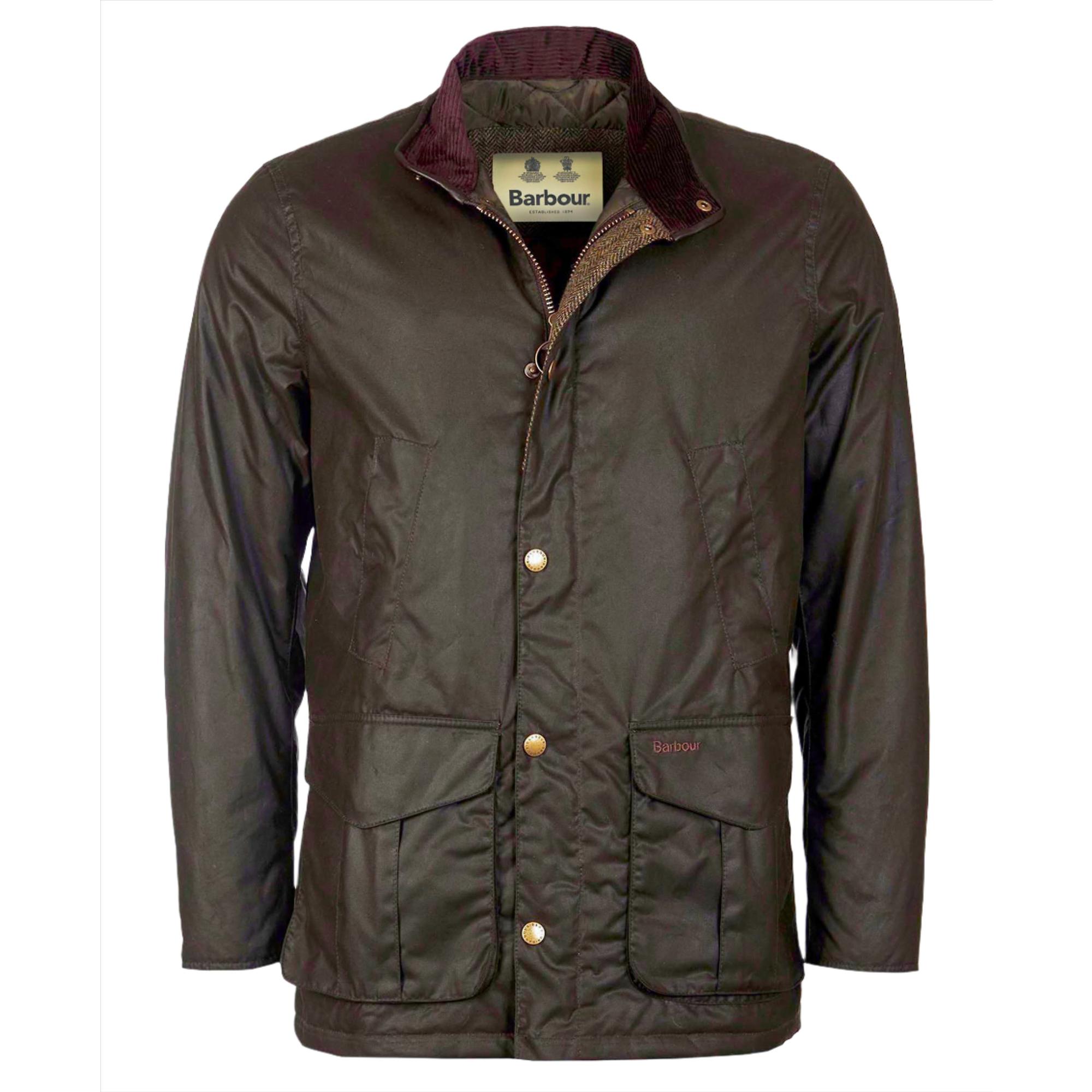 Product image 1 of 5 of Barbour Men's Hereford Wax Jacket - Olive