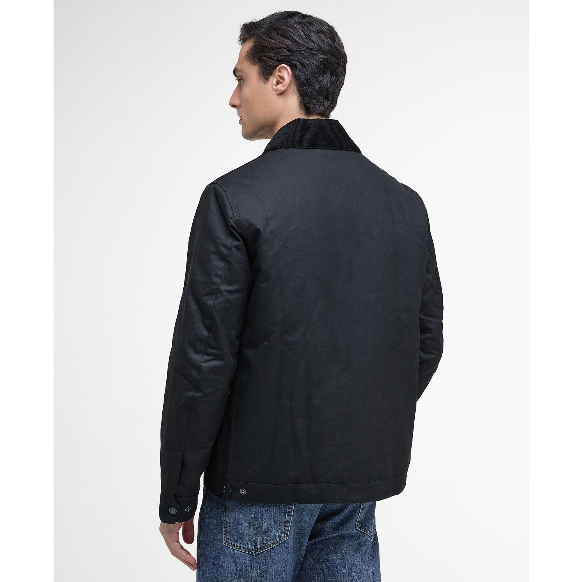 Product image 4 of 7 of Barbour International Men's Steve McQueen Workers Wax Jacket - Black